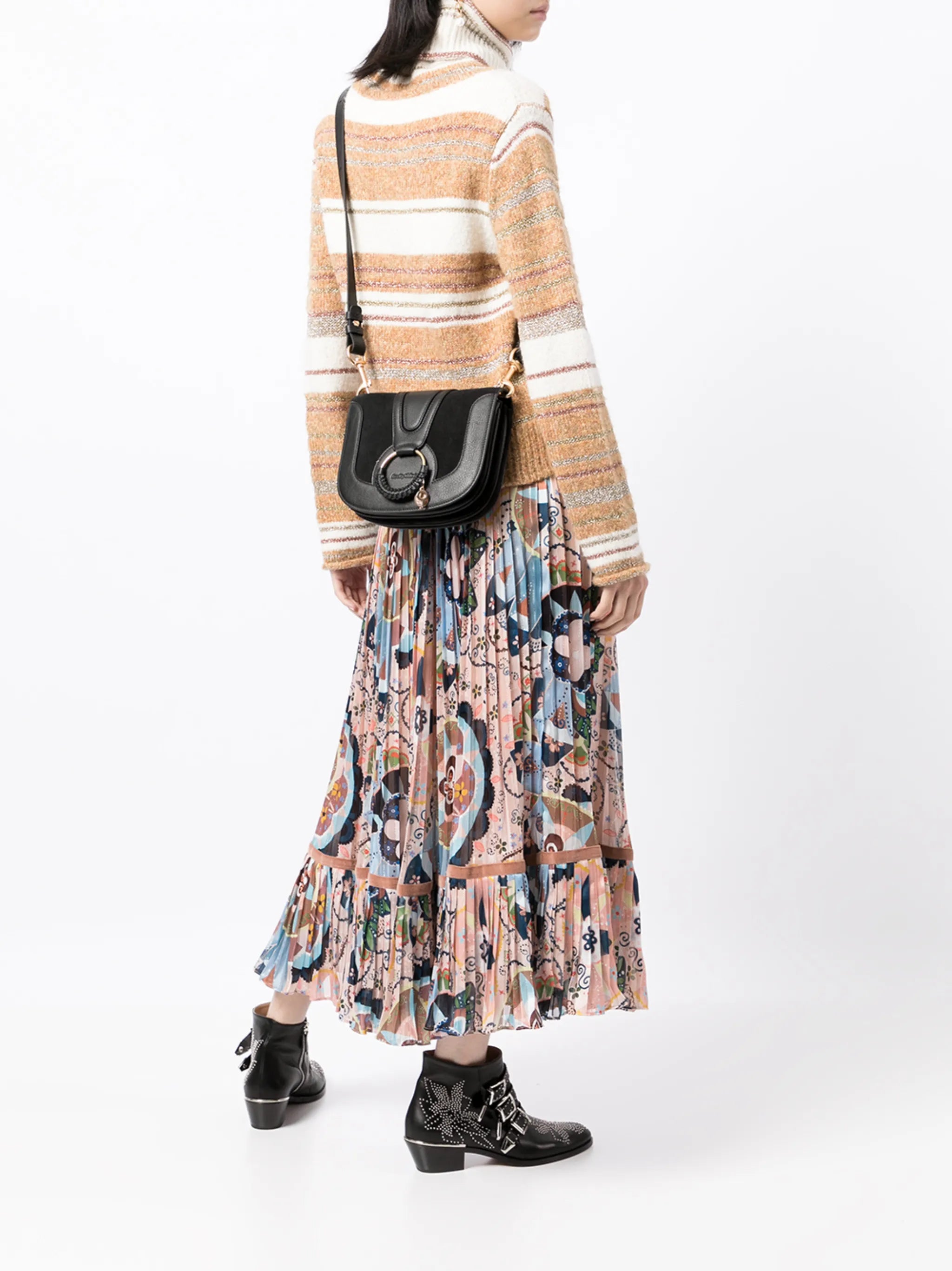 Hana leather shoulder bag