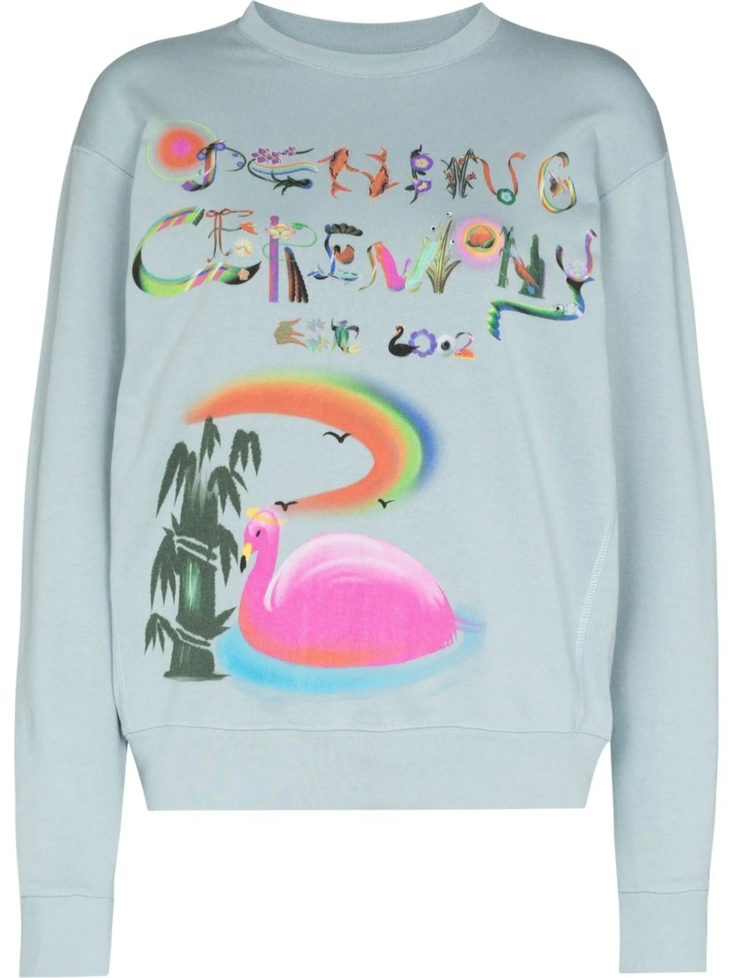 Chinese Letter print sweater