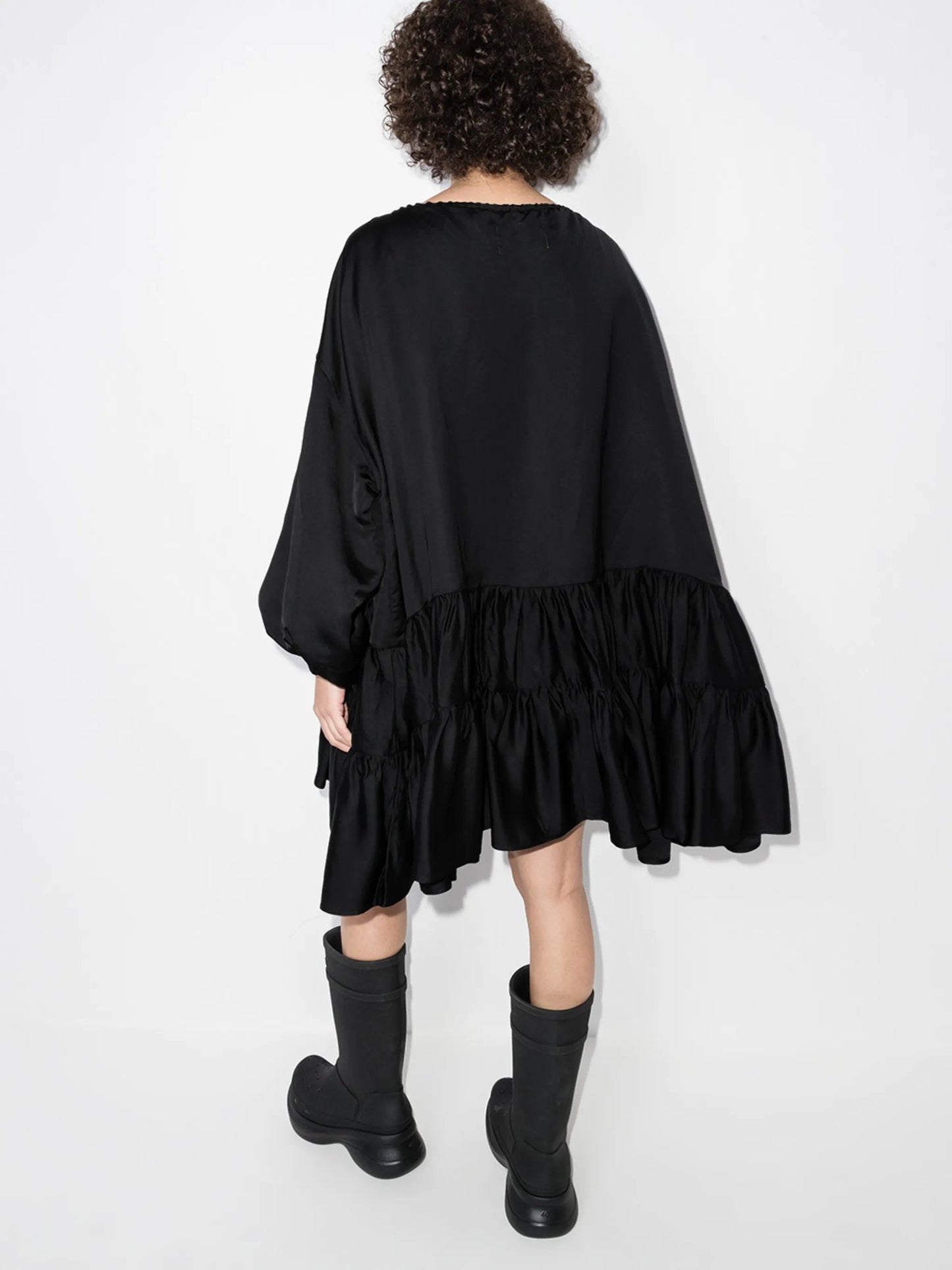 tiered gathered minidress