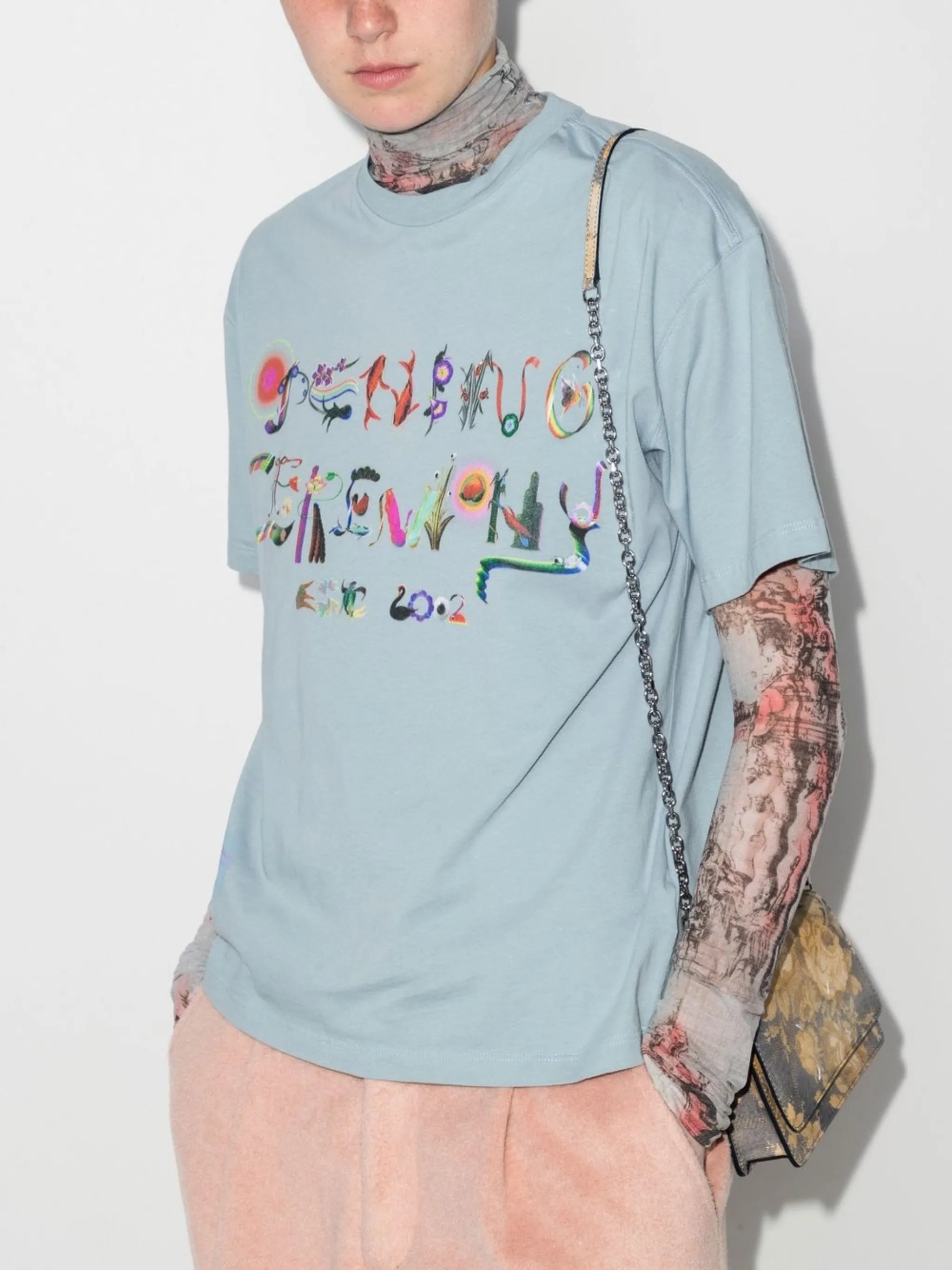 Chinese Letter-print T-shirt