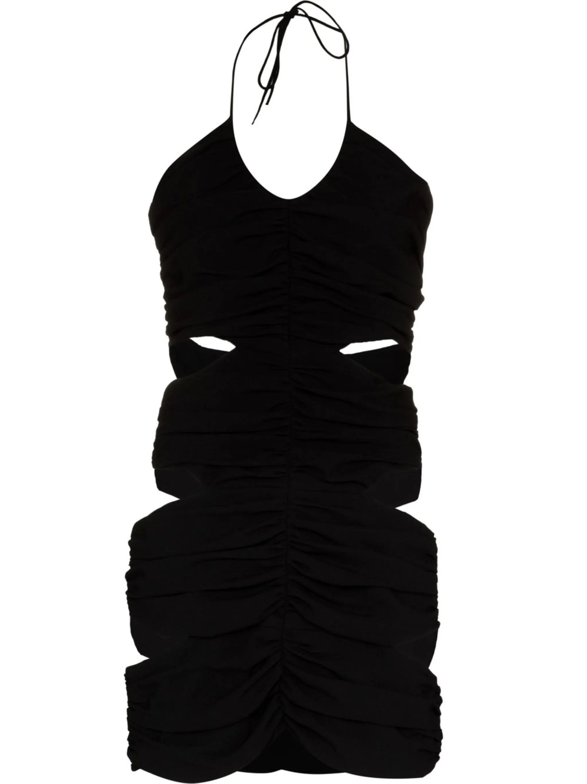 cut-out detail fitted mini dress
