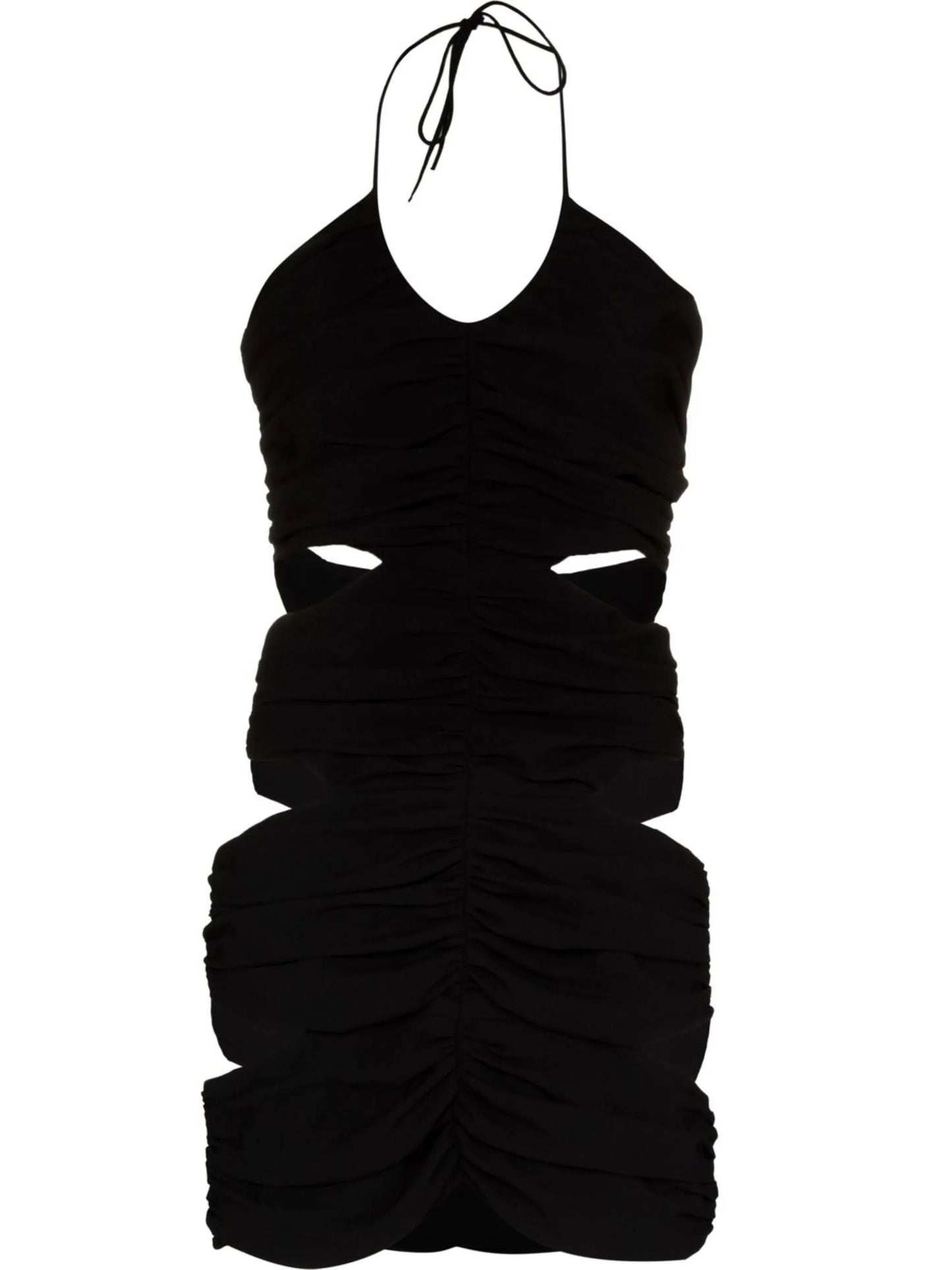 cut-out detail fitted mini dress