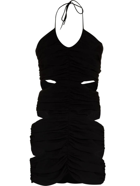 cut-out detail fitted mini dress