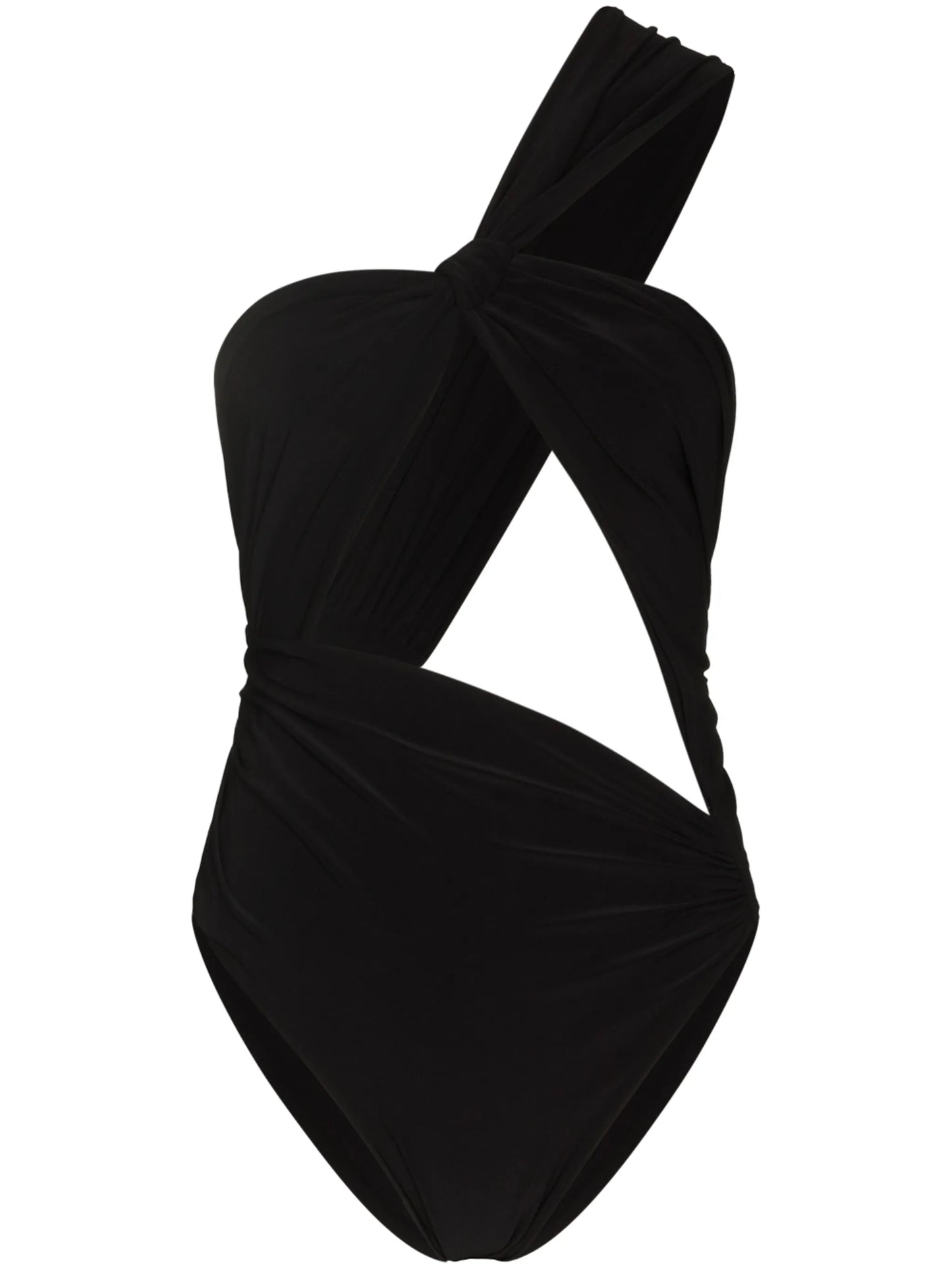 one-shoulder cutout bodysuit
