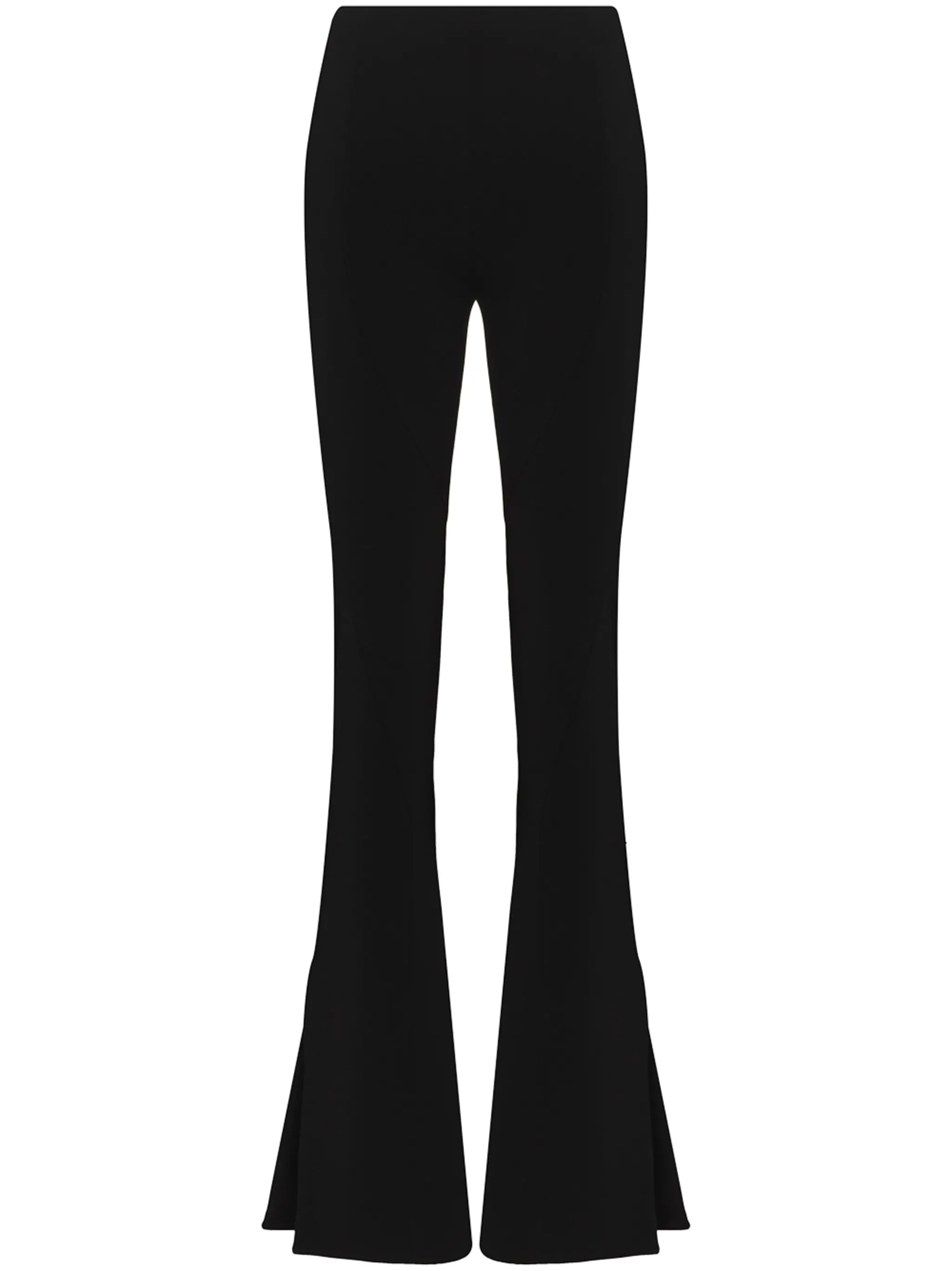 split-cuff flared trousers