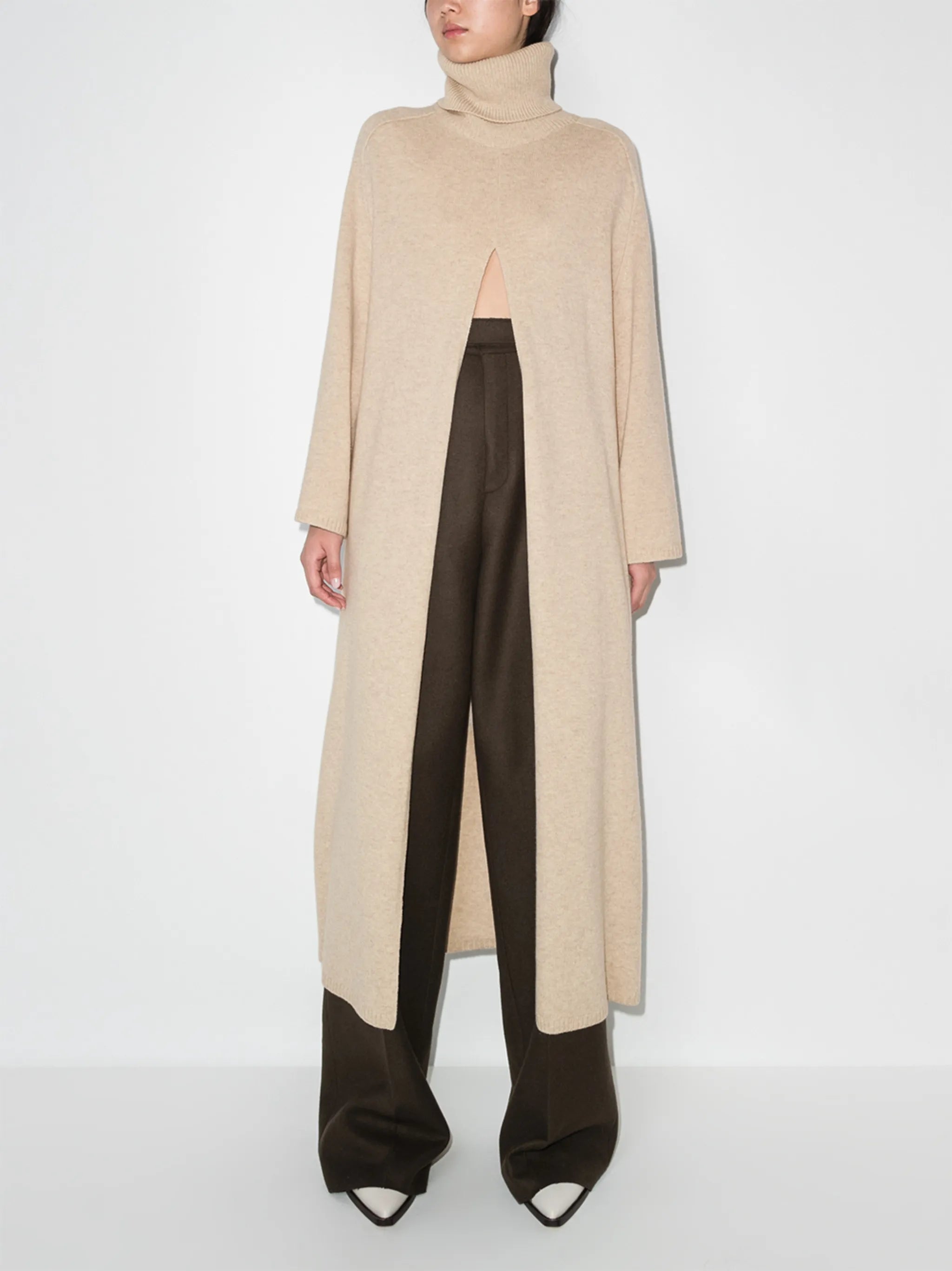 split seam maxi jumper