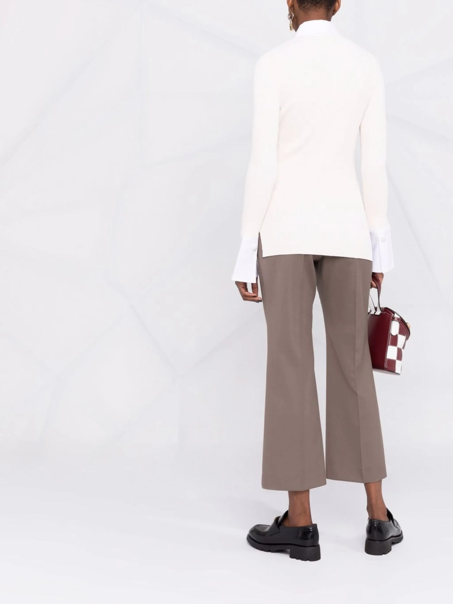 knitted shirt-style top