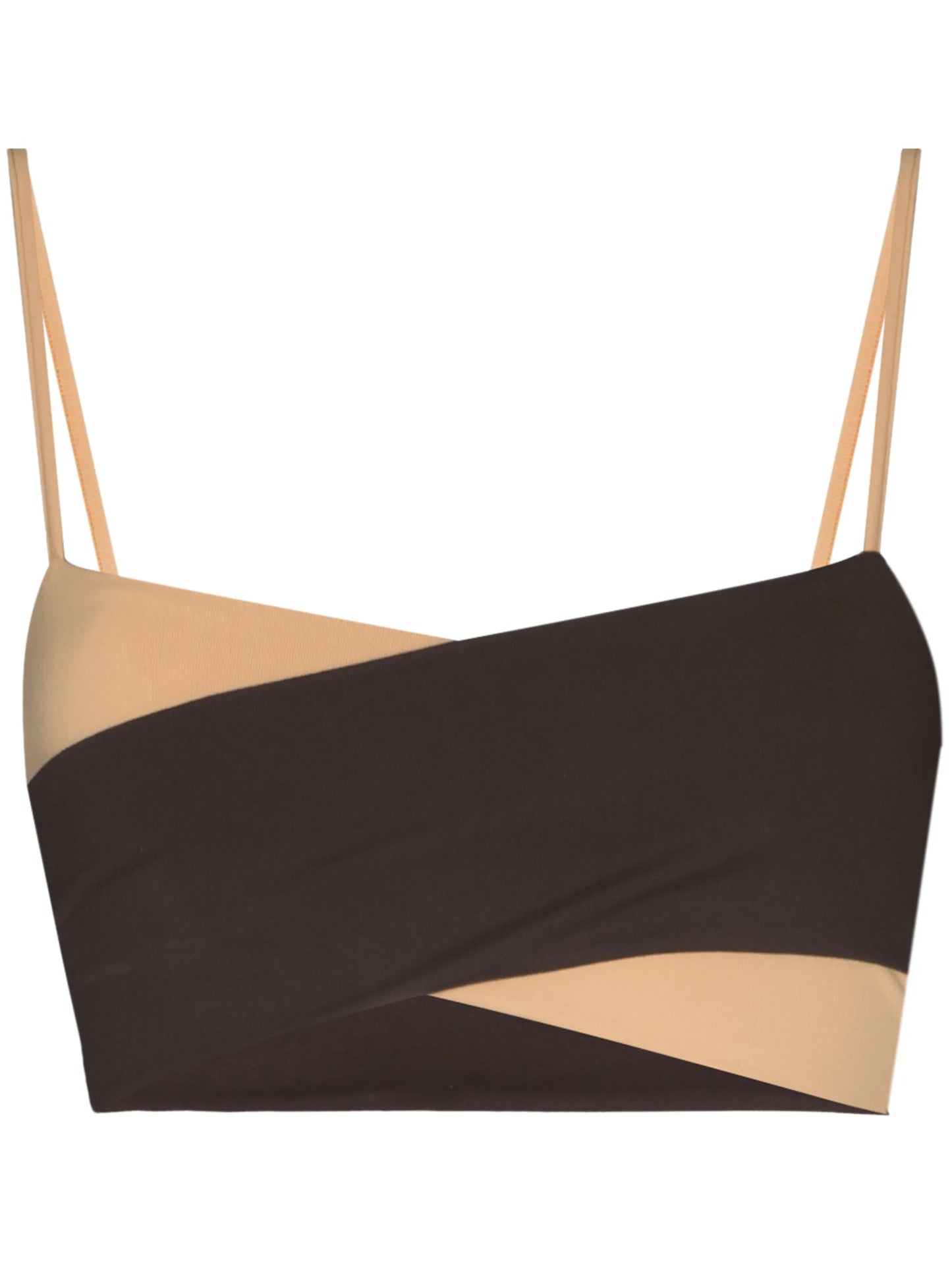 Orion crossover-neck sports bra