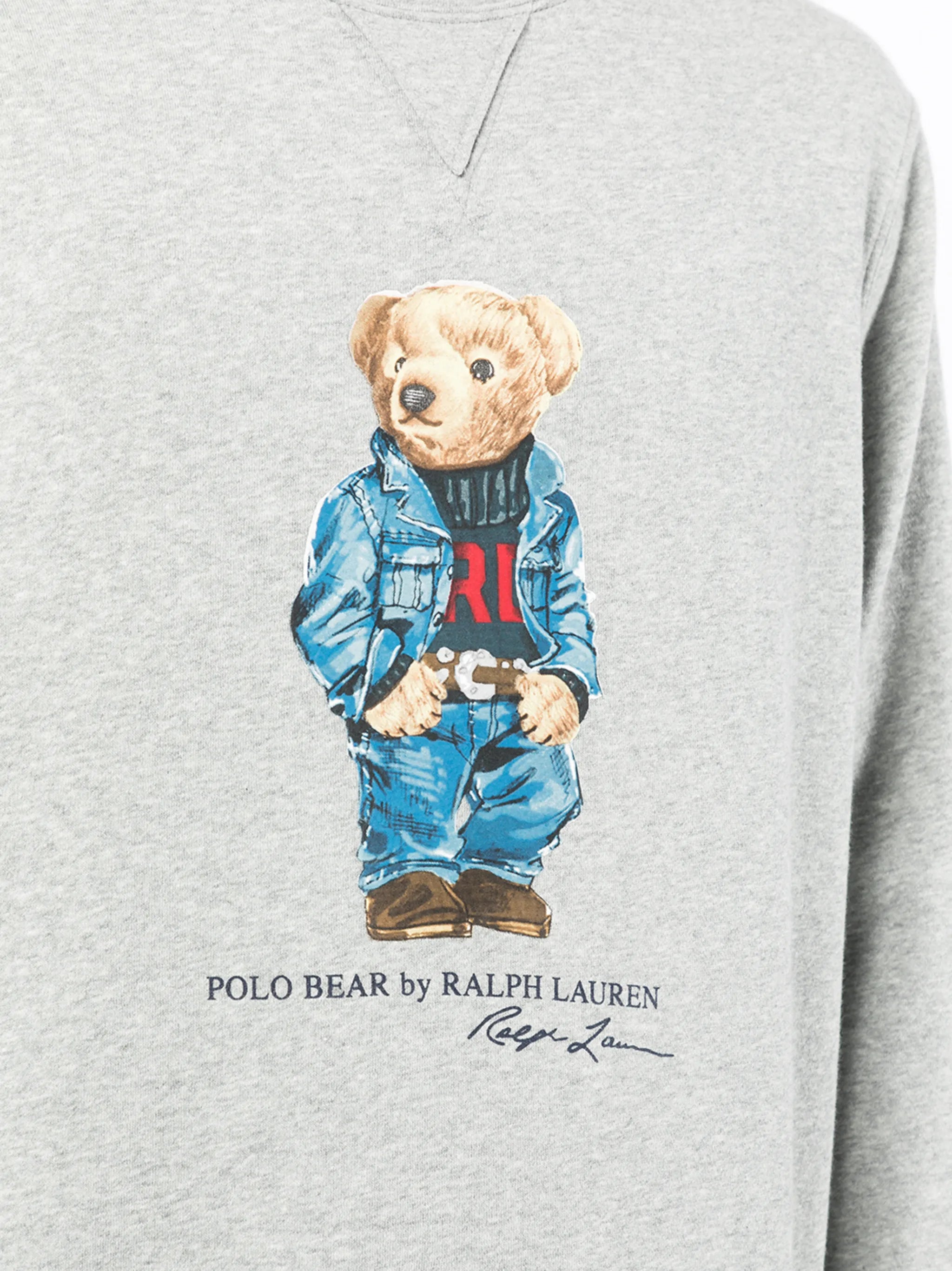 Denim Polo Bear sweatshirt