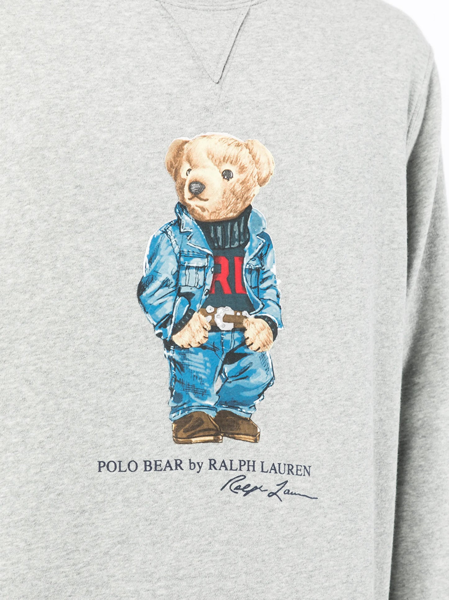 Denim Polo Bear sweatshirt