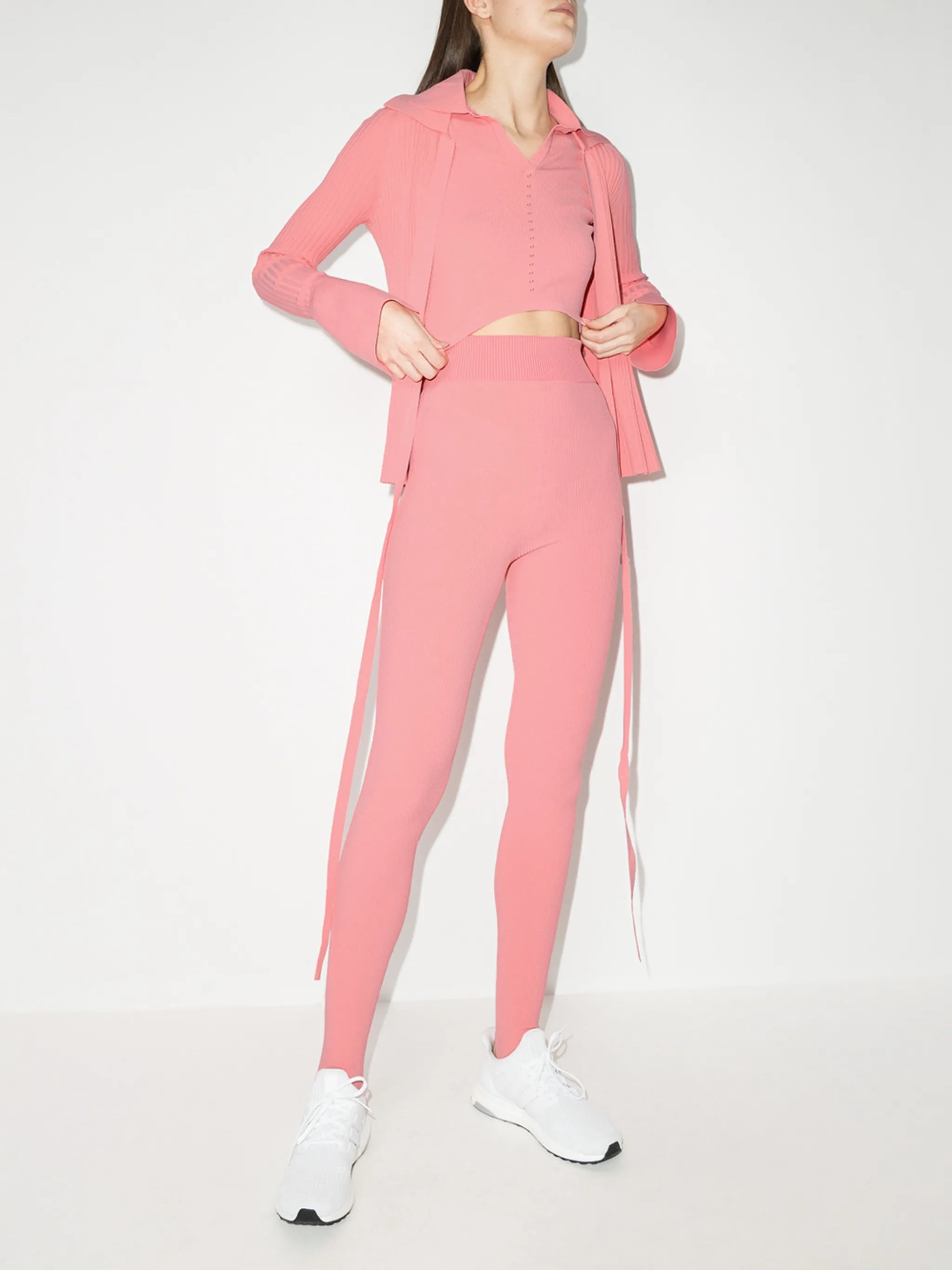 Atlas cropped polo top