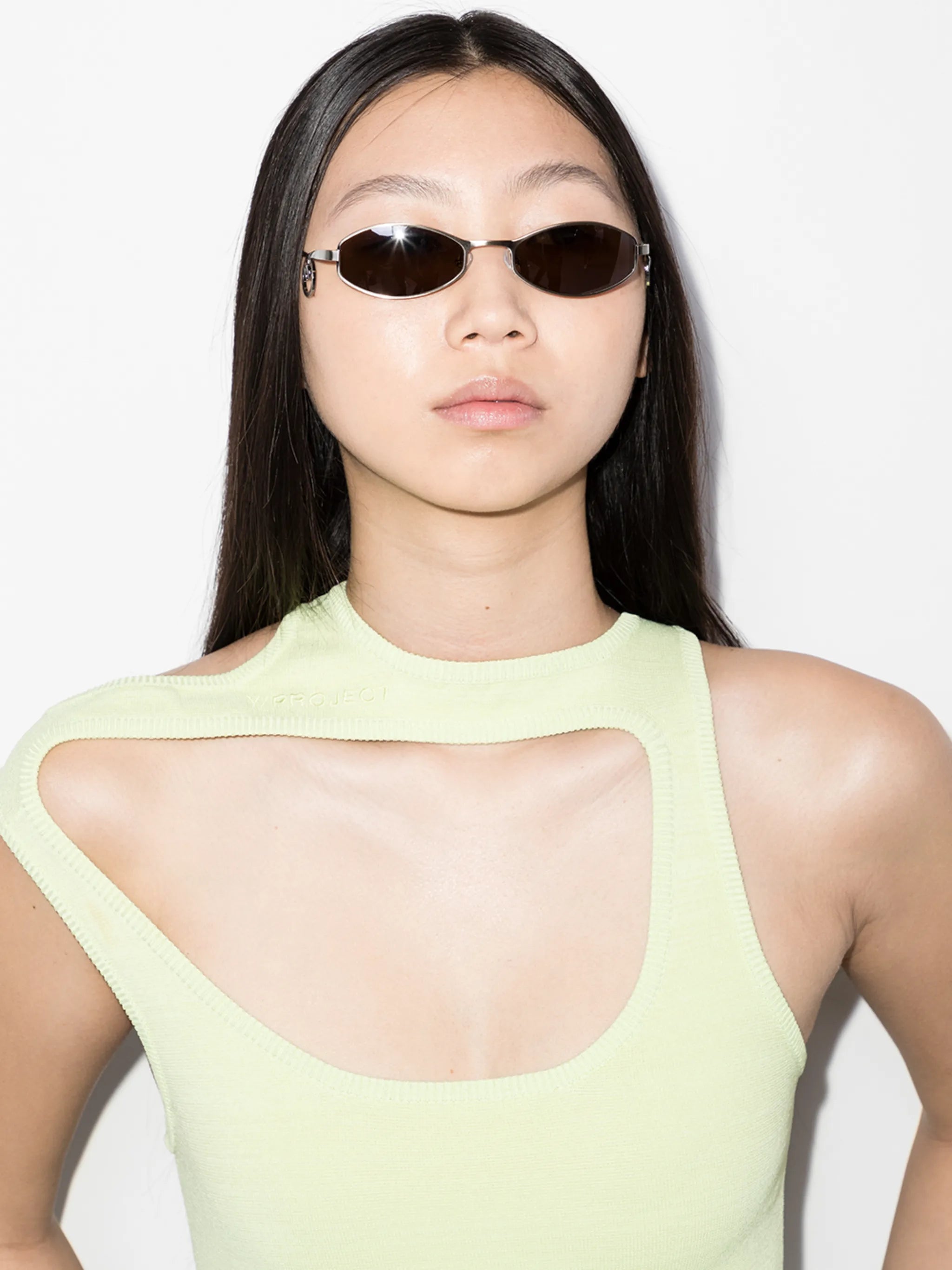 x Vuarnet Swirl oval-frame sunglasses