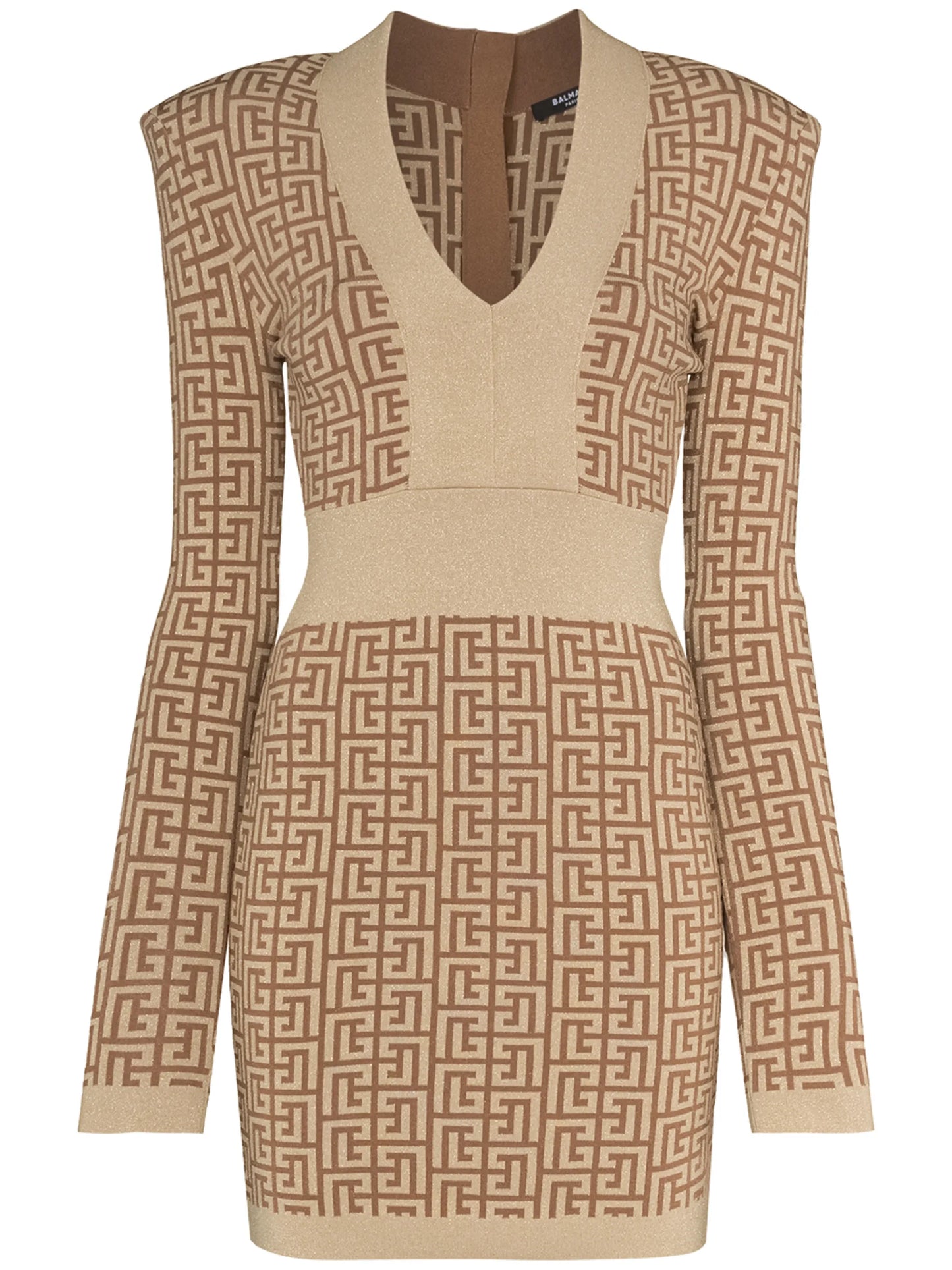 monogram-detail minidress