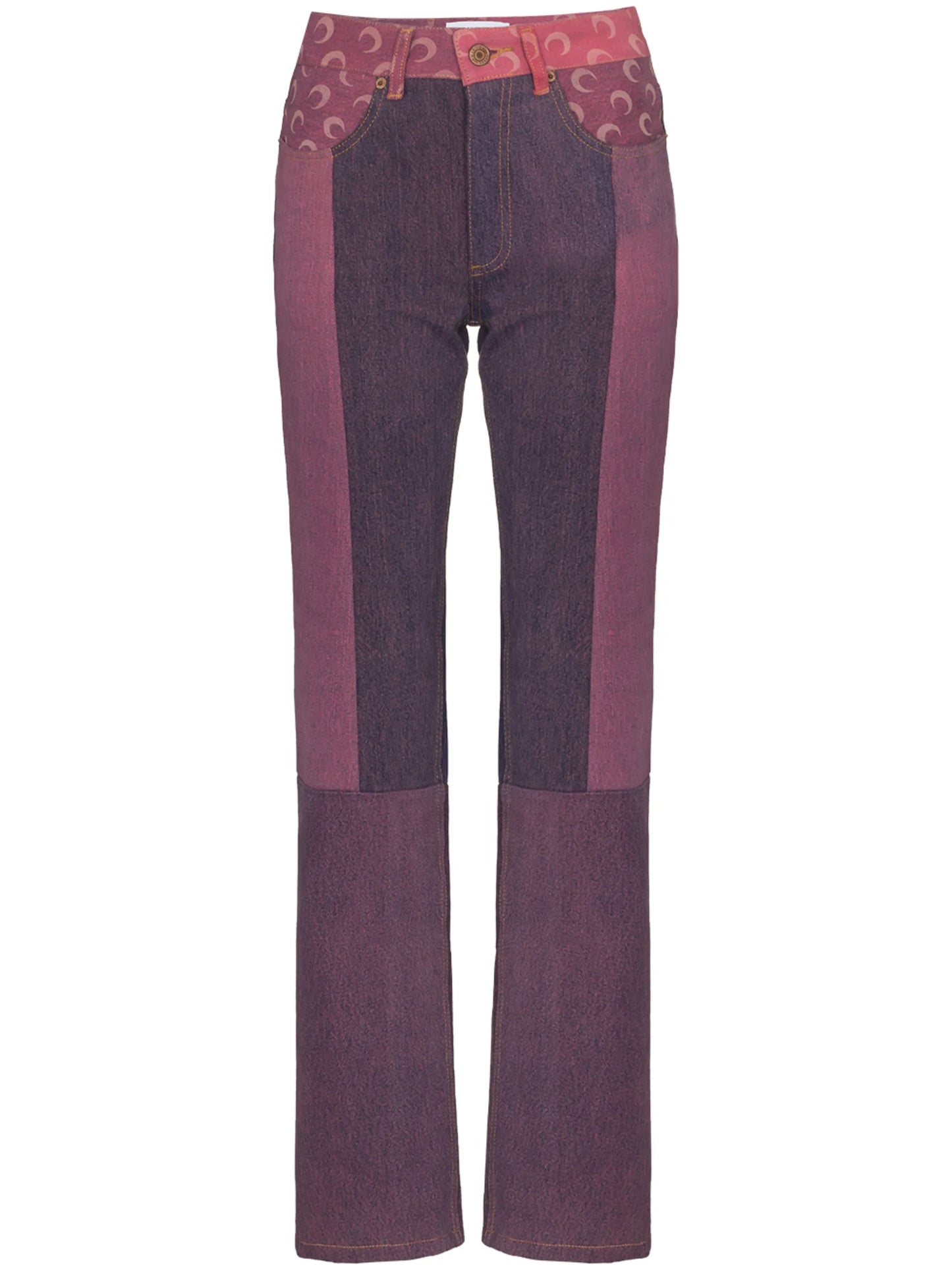 Regenerated moon straight-leg jeans