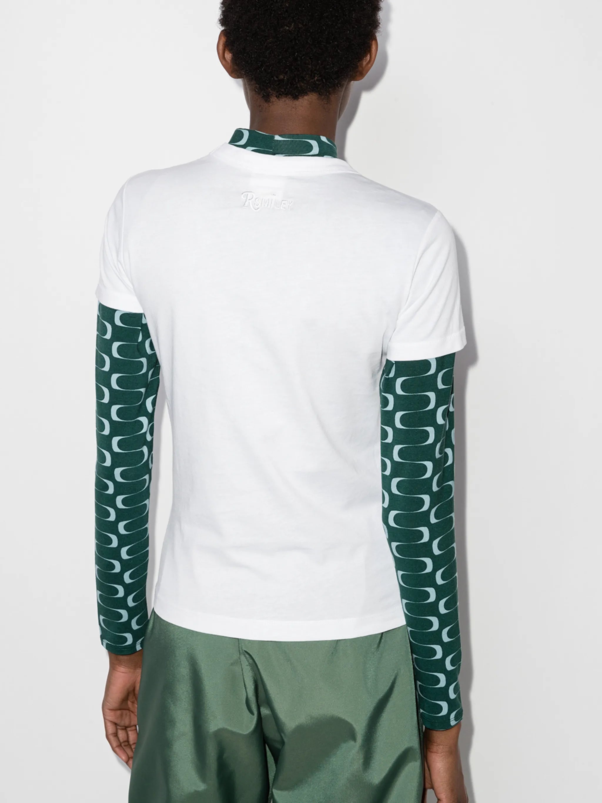 x Smiley graphic-print cotton T-shirt