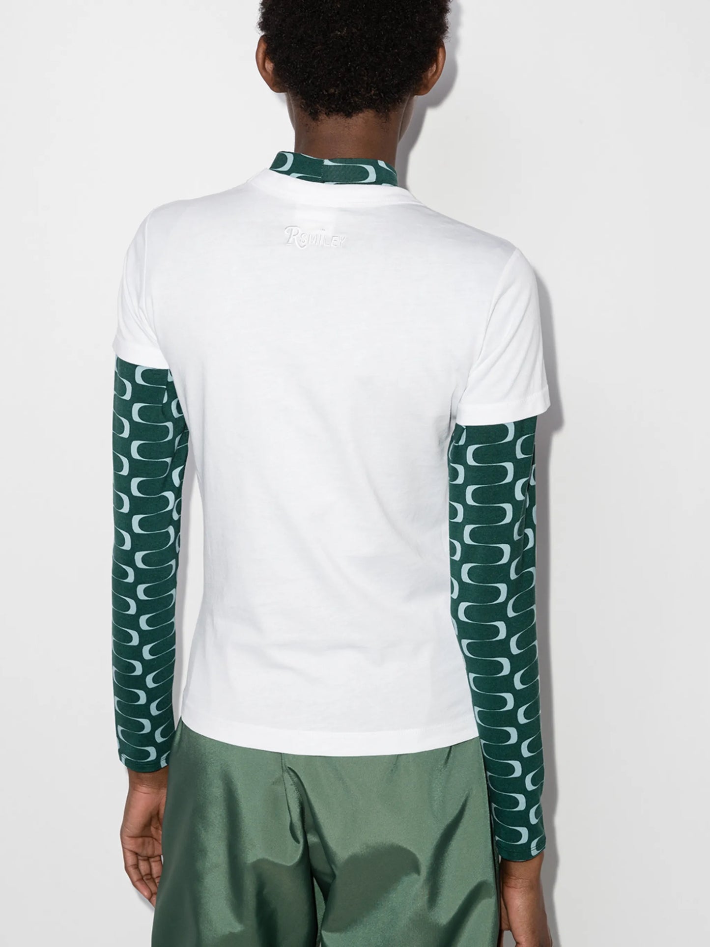 x Smiley graphic-print cotton T-shirt