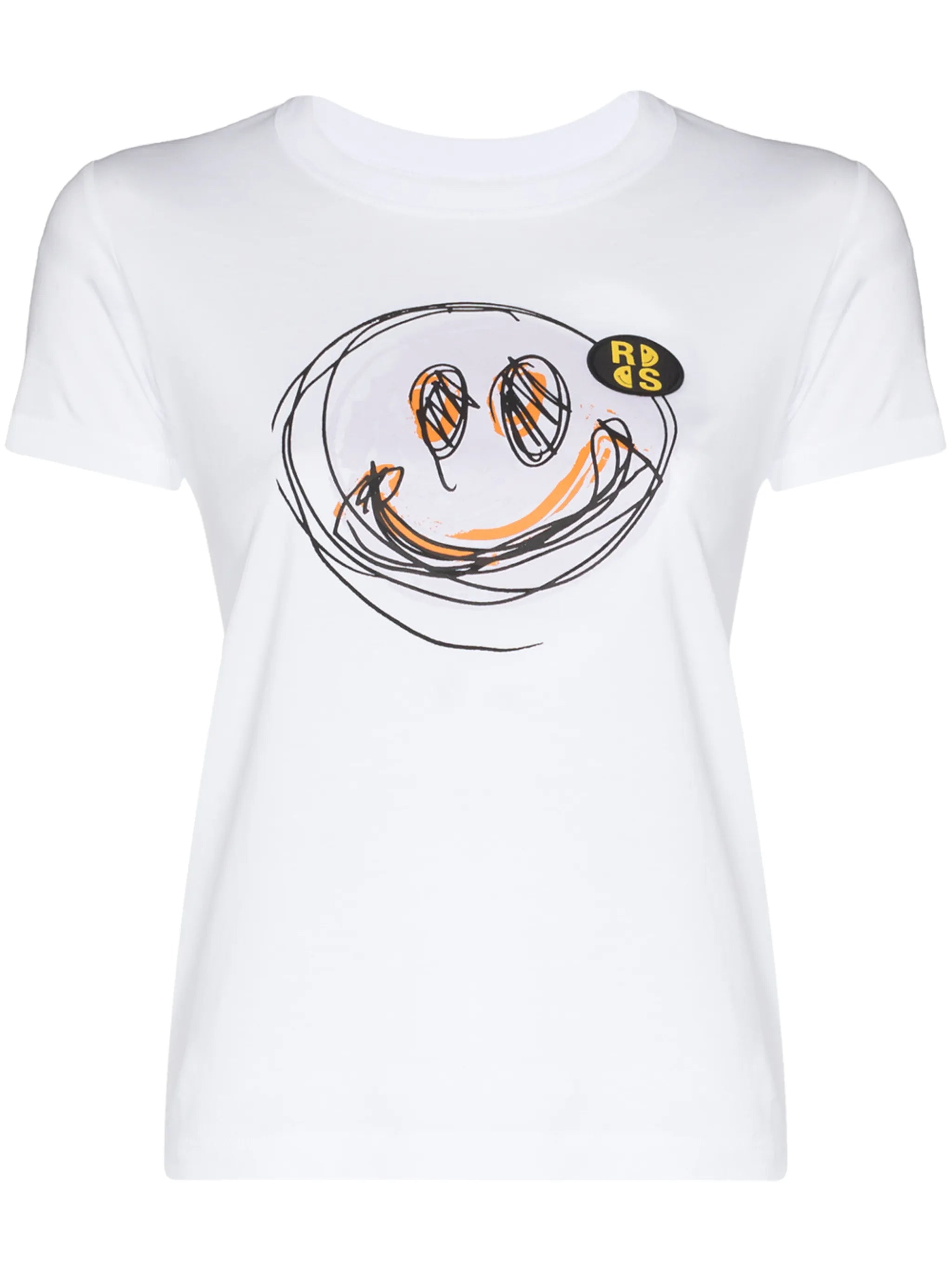 x Smiley graphic-print cotton T-shirt