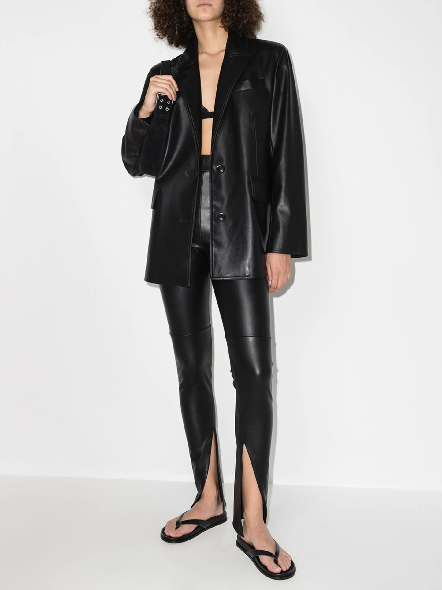 Carlisle vegan leather trousers