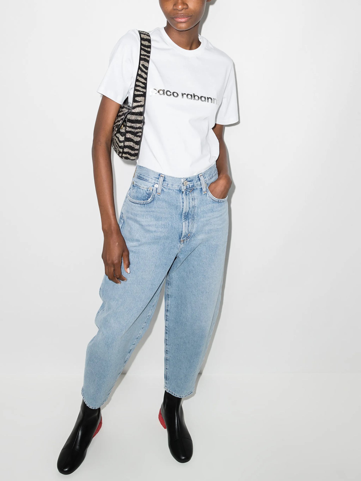 logo-print cotton T-shirt