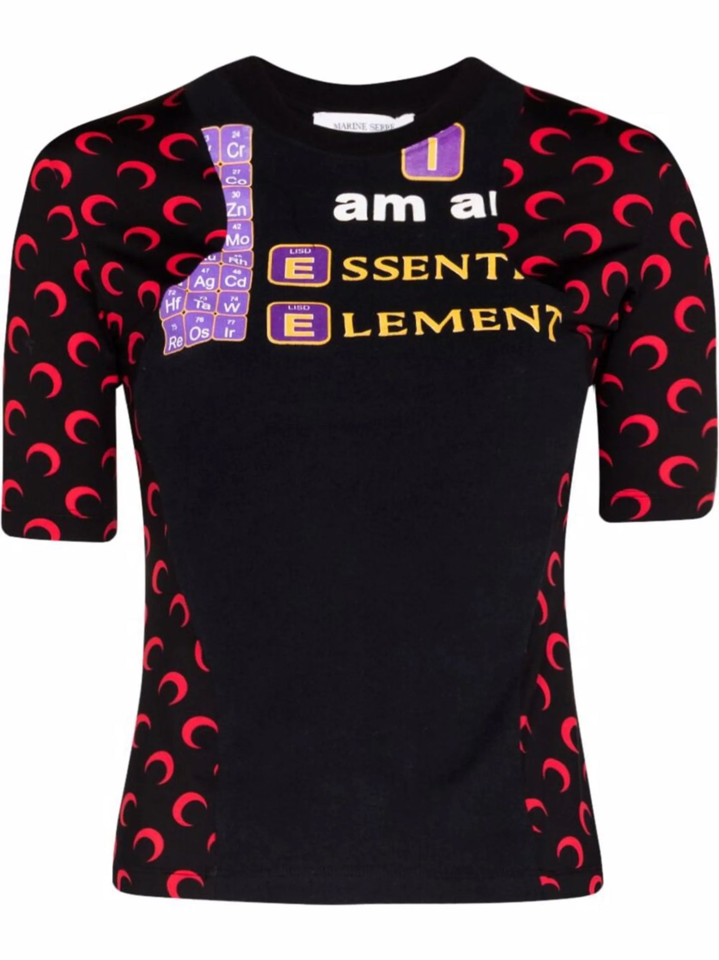 graphic-print panelled T-shirt