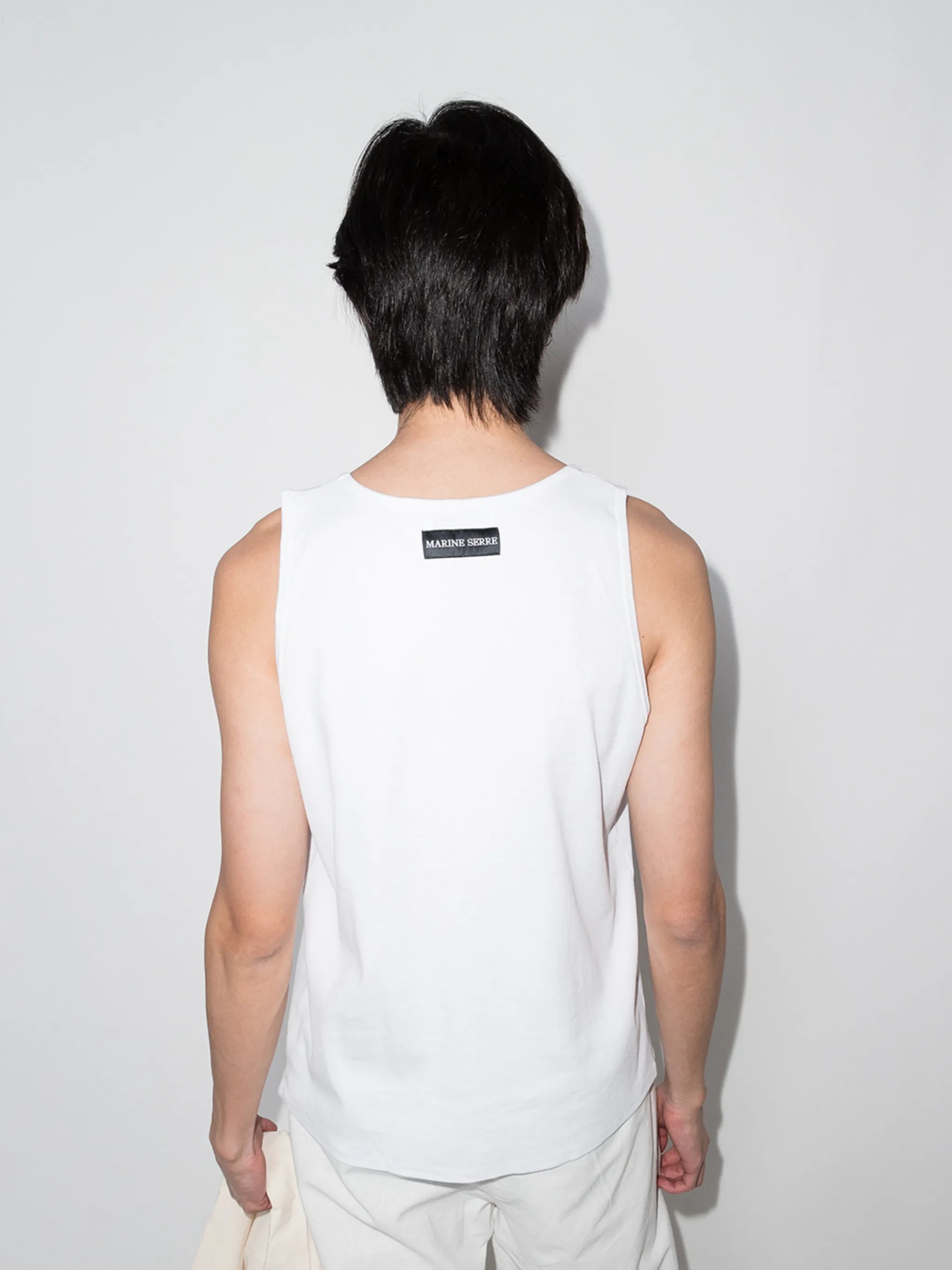 chest-logo tank top