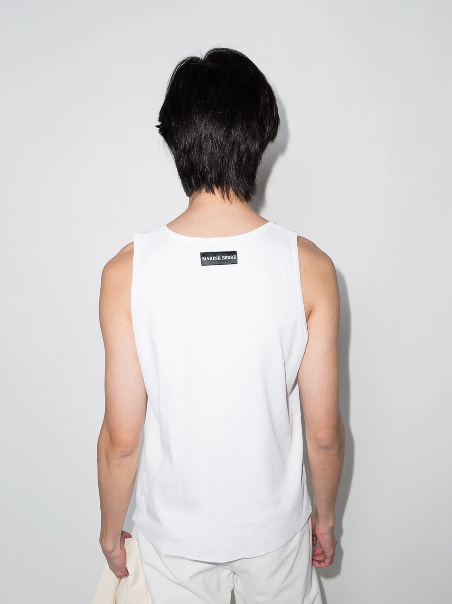 chest-logo tank top