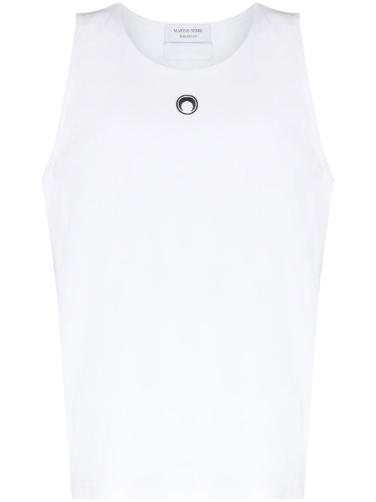 chest-logo tank top