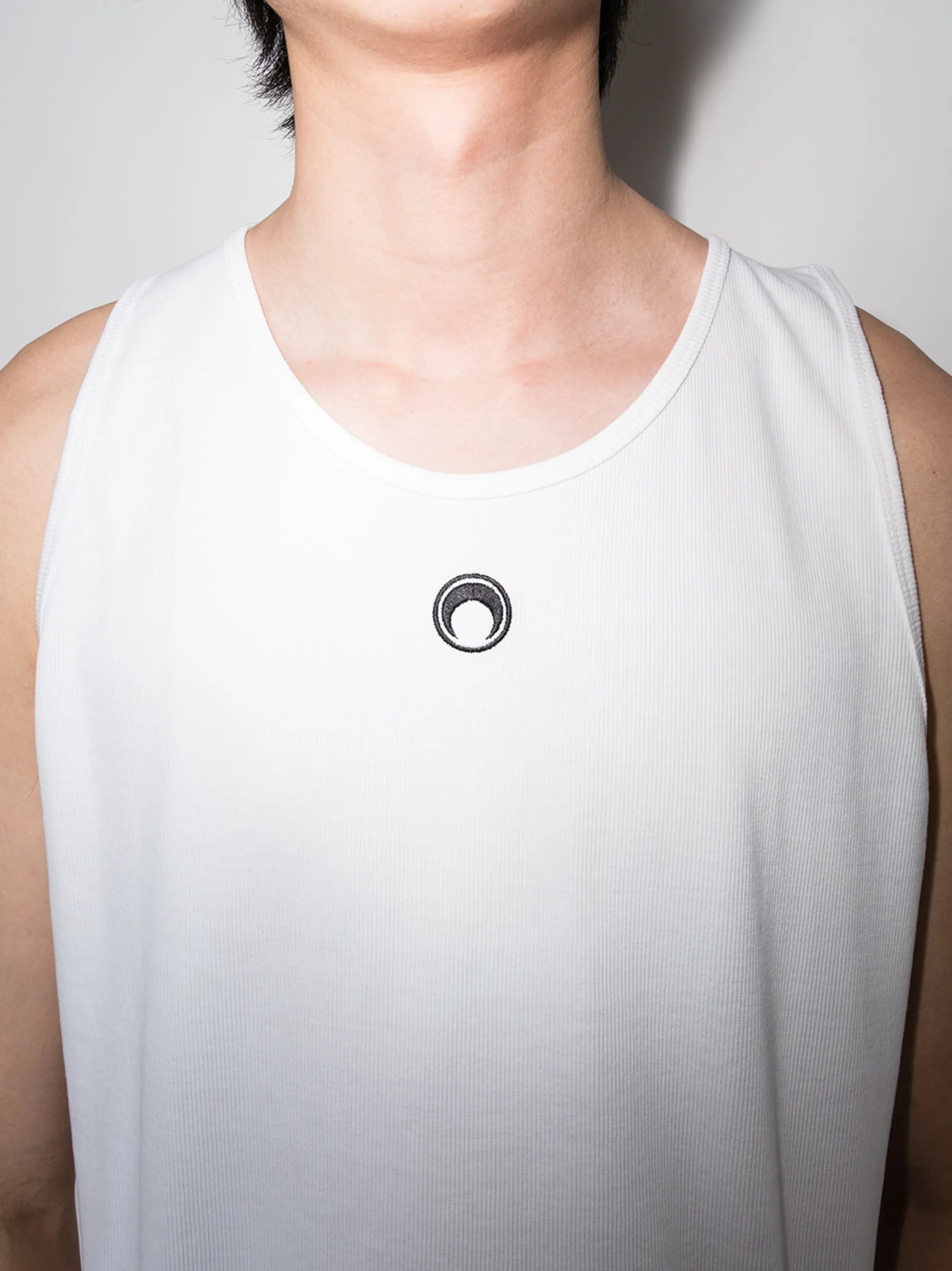 chest-logo tank top