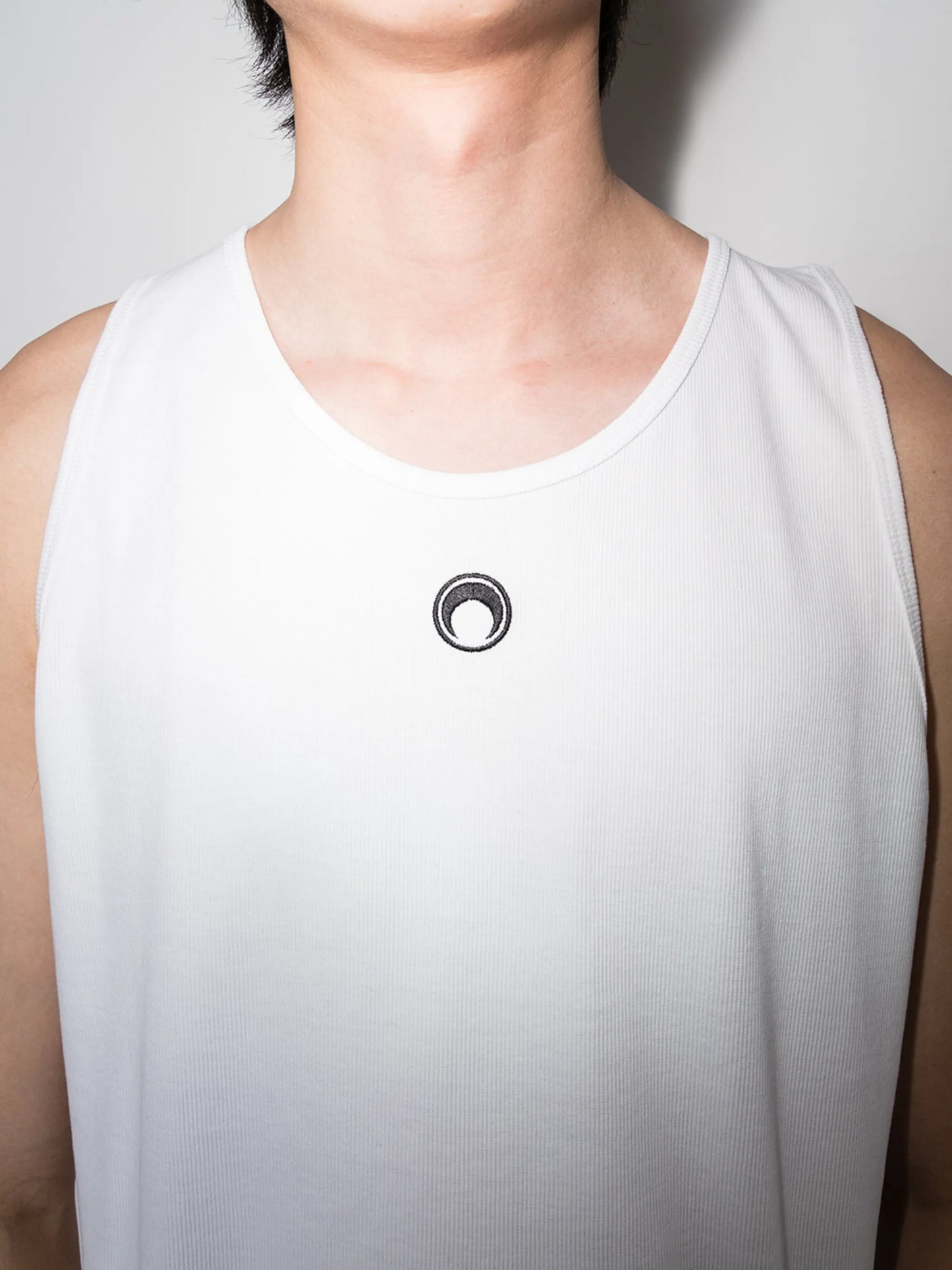 chest-logo tank top