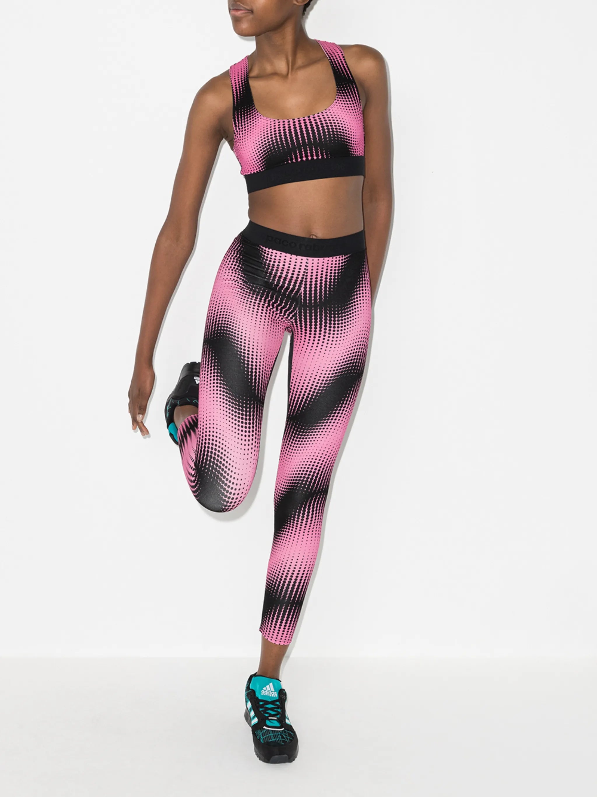 abstract-print leggings