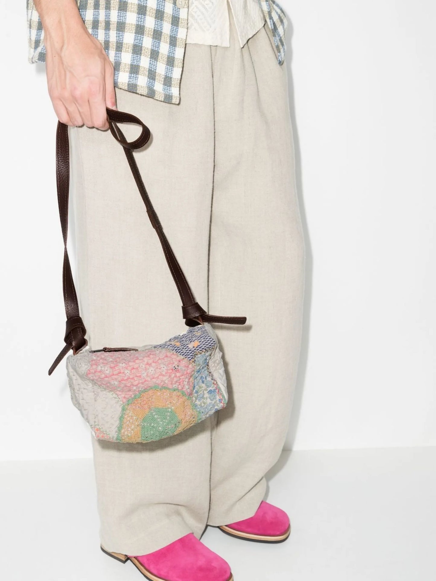 19th century patchwork crossbody bag