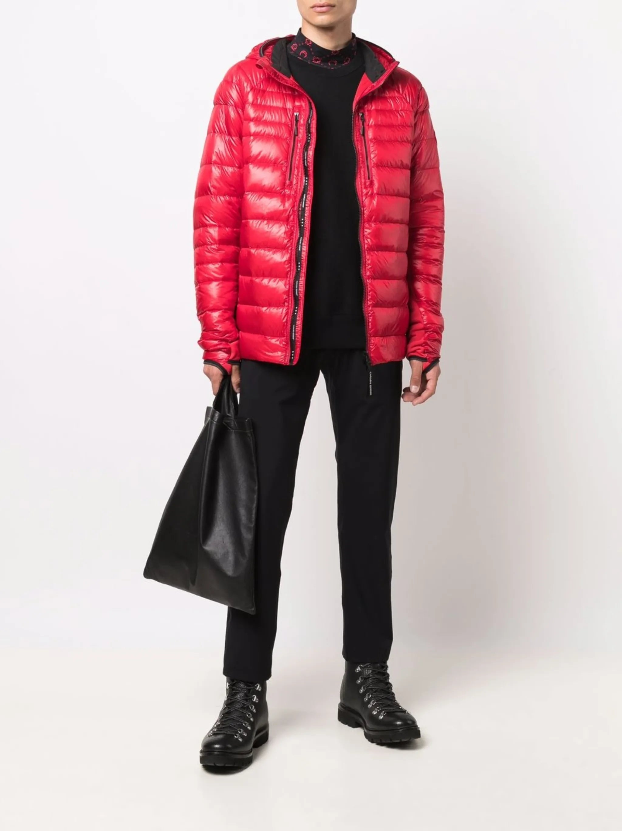 logo-patch padded jacket