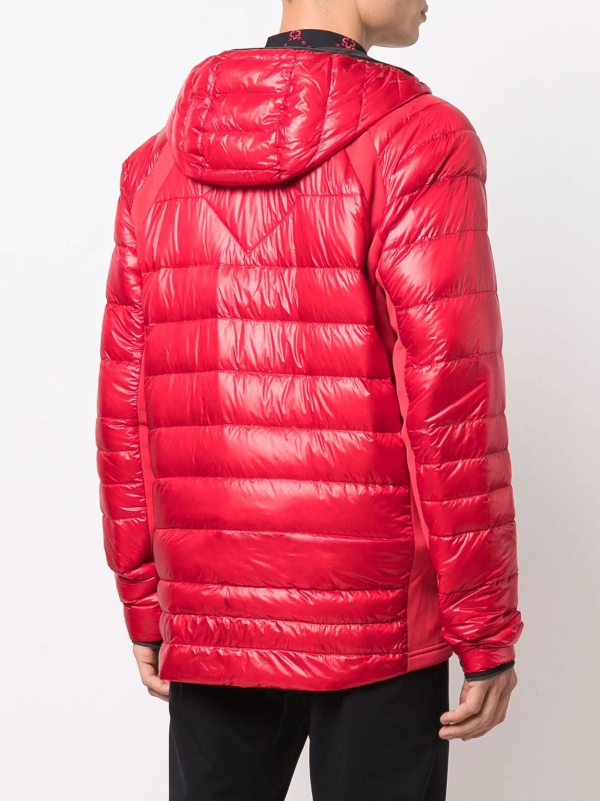 logo-patch padded jacket