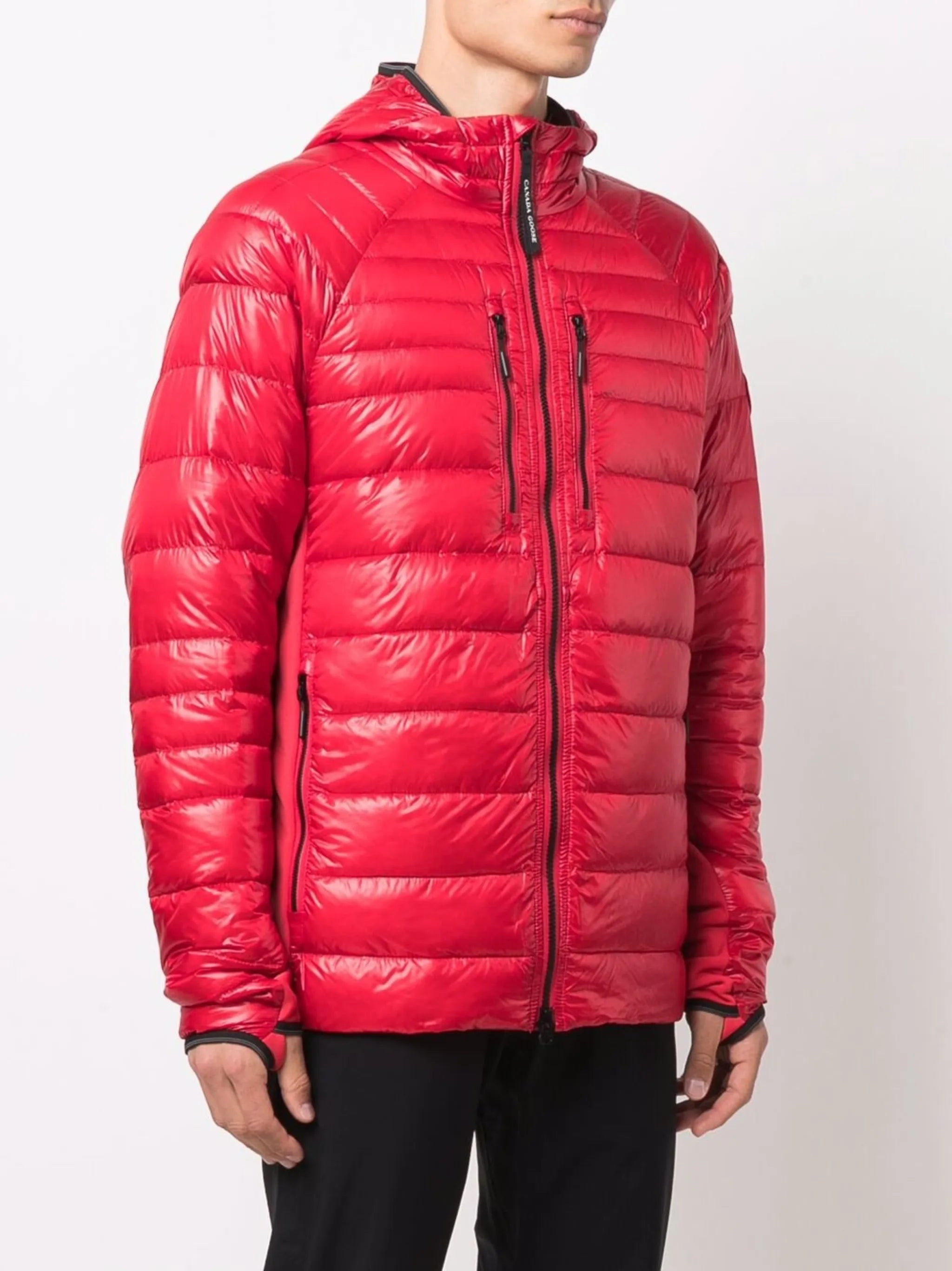 logo-patch padded jacket