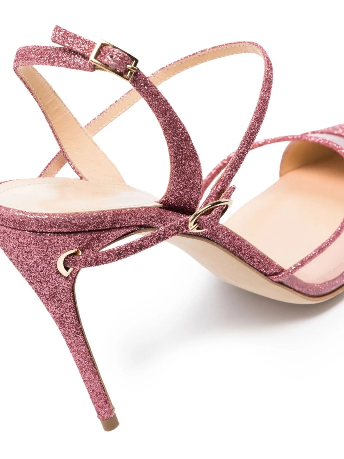 Vittorio 105mm glitter-embellished pumps