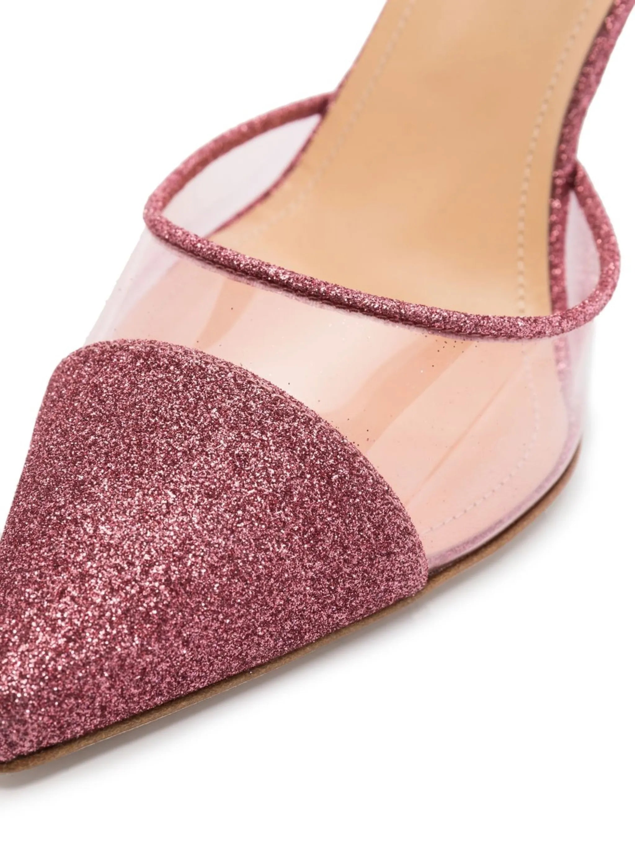 Vittorio 105mm glitter-embellished pumps