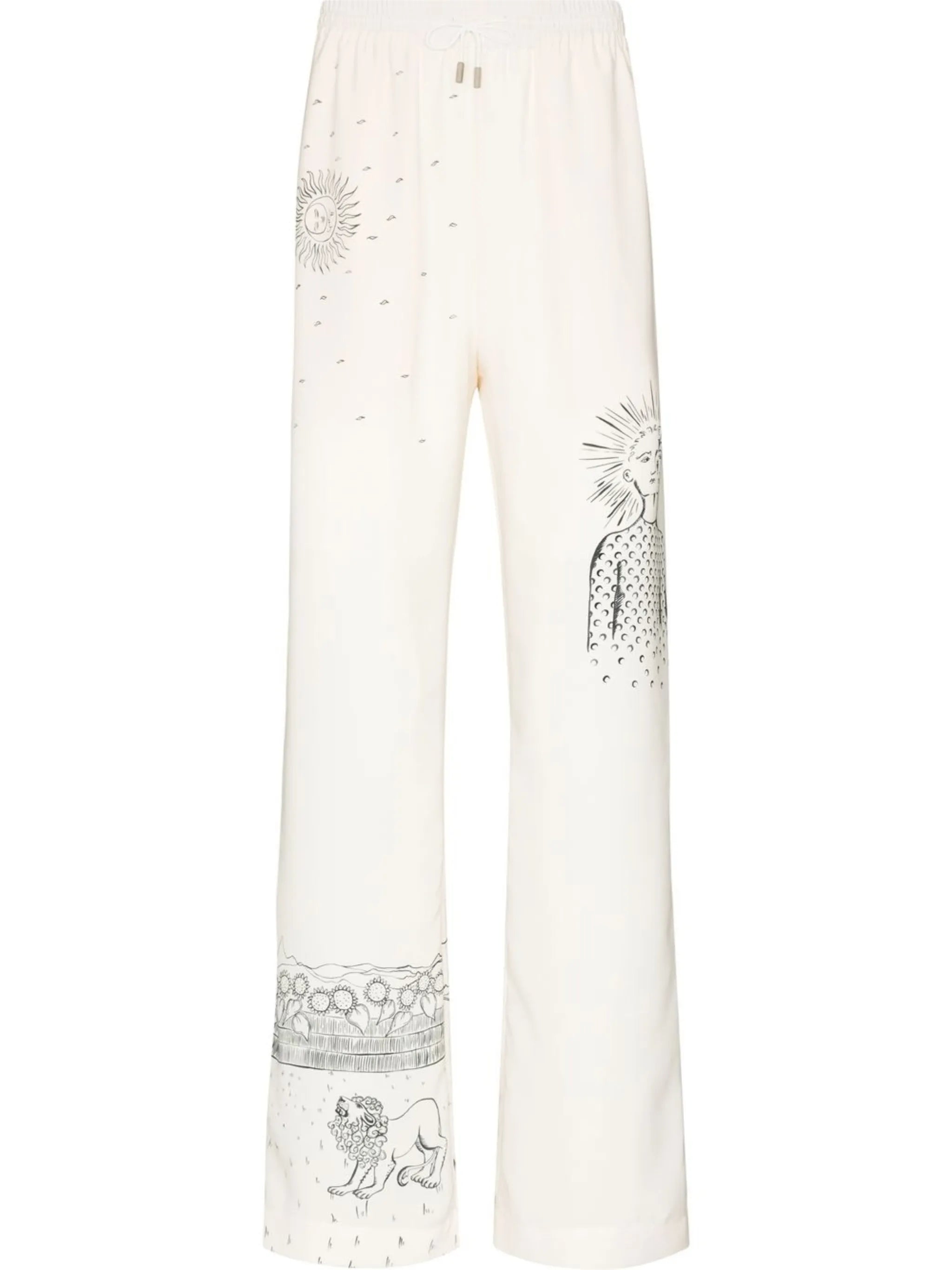 Lunar Reading printed trousers