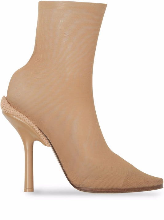 sock-style stretch ankle boots