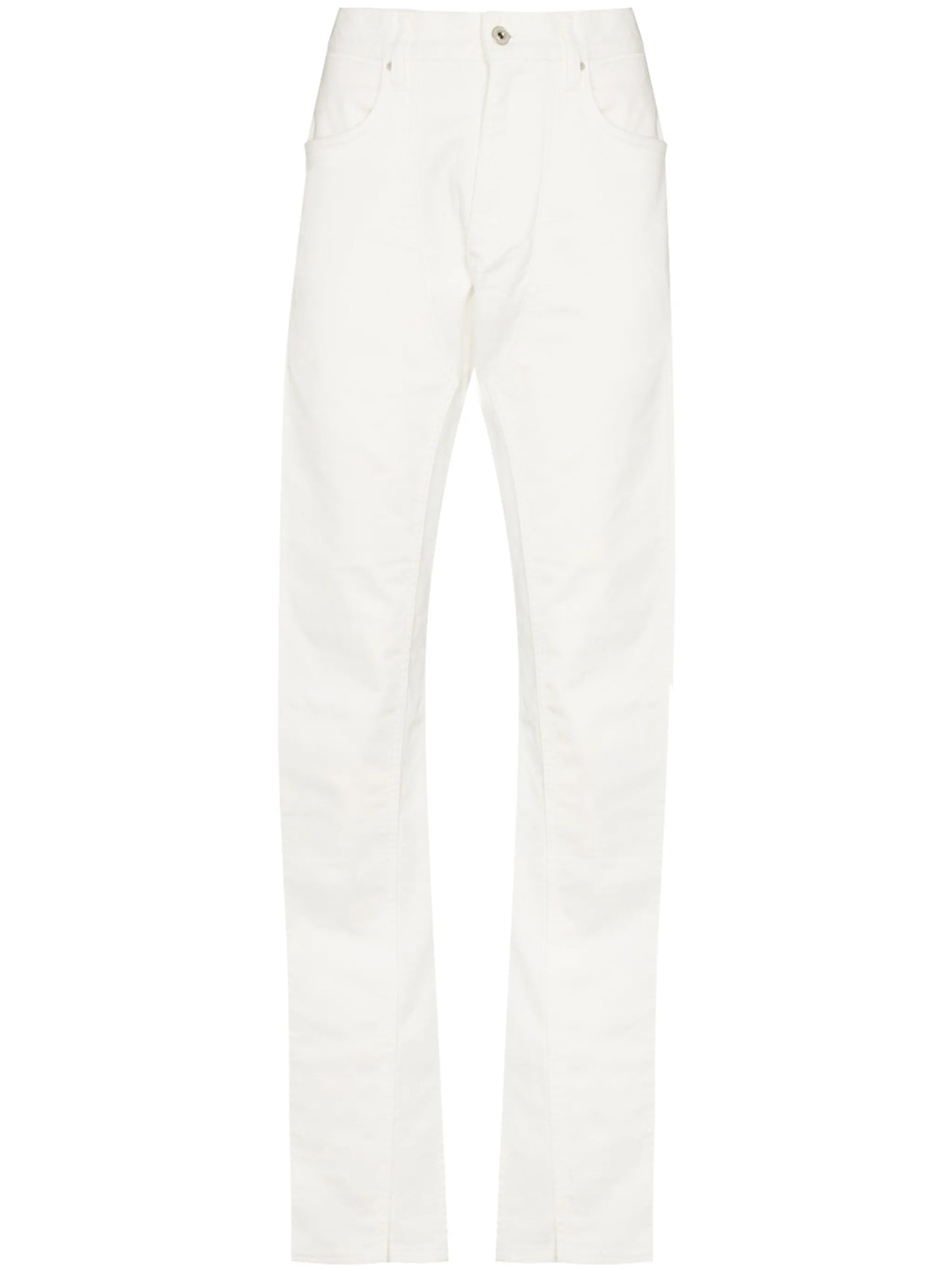high-waisted panelled jeans