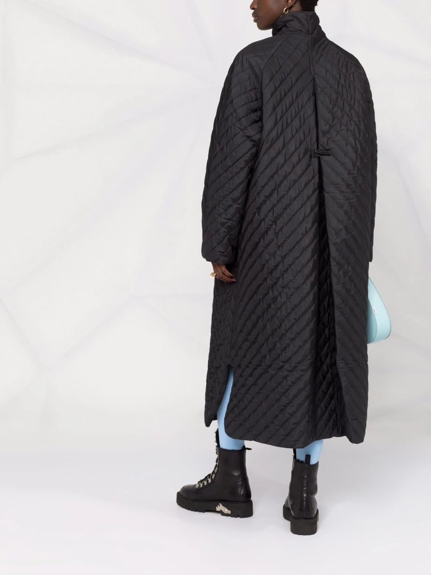 quilted recycled-polyester parka coat