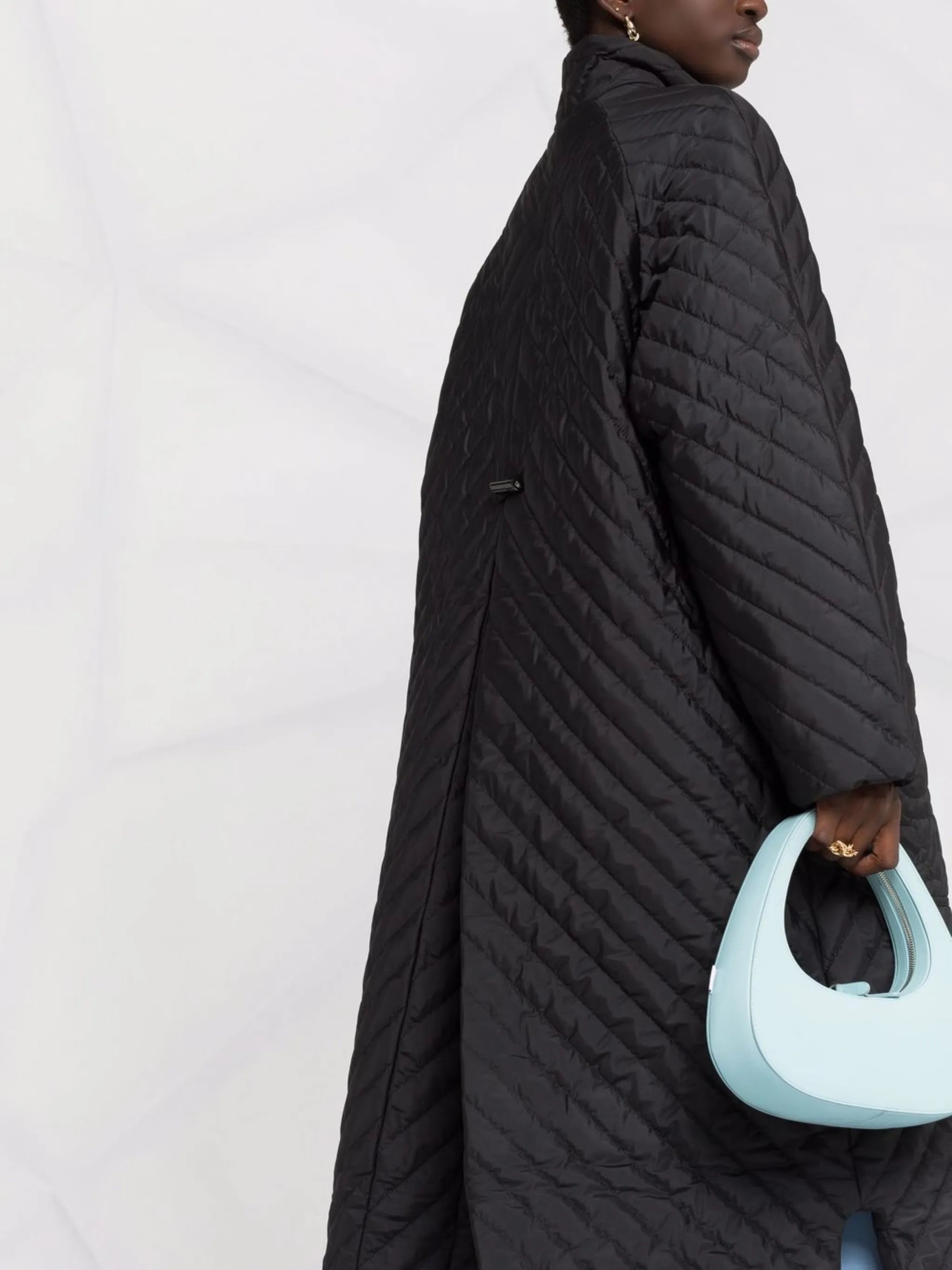 quilted recycled-polyester parka coat