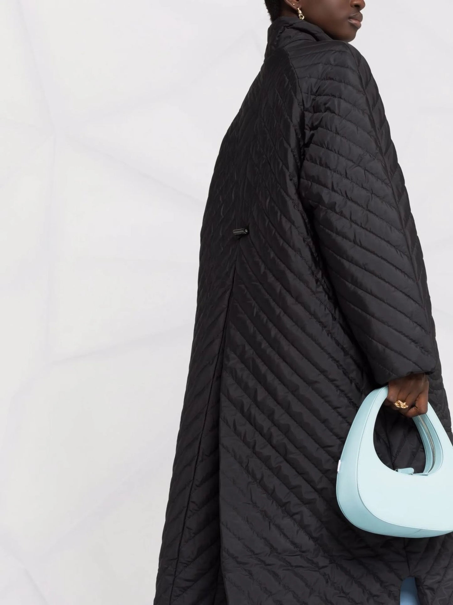 quilted recycled-polyester parka coat