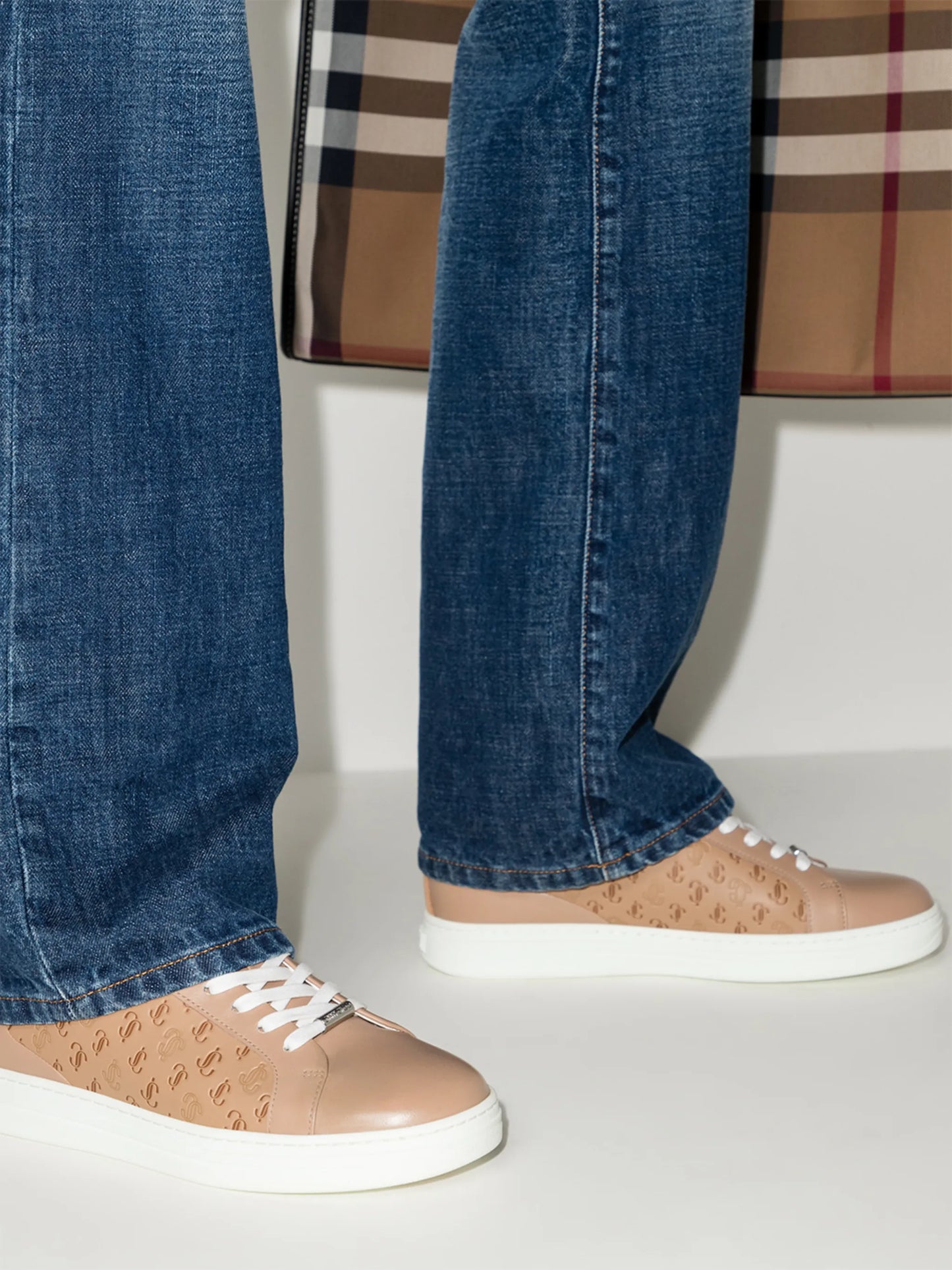 Rome logo-jacquard sneakers