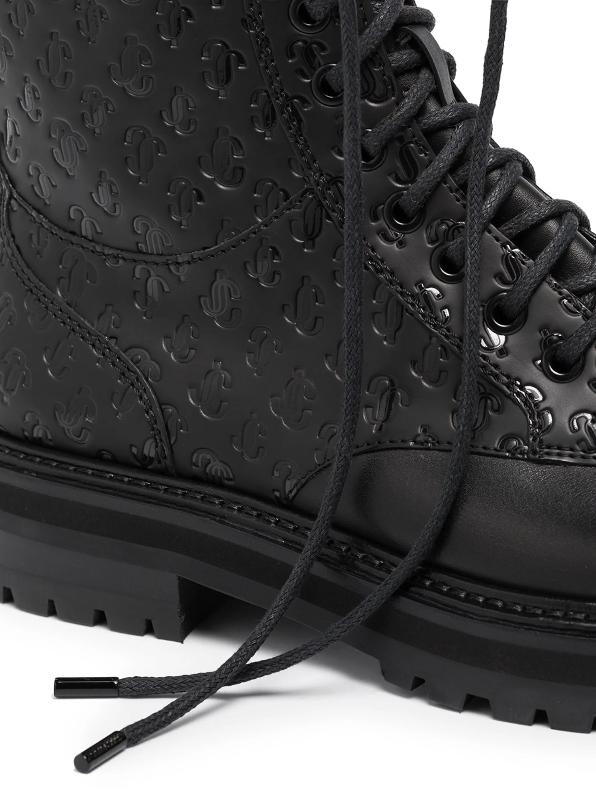 Cora logo-debossed boots