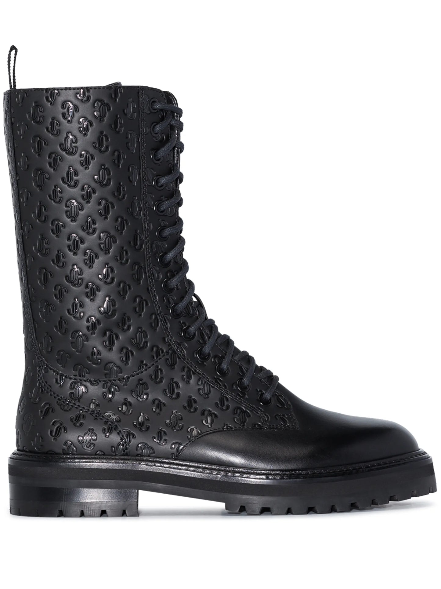 Cora logo-debossed boots