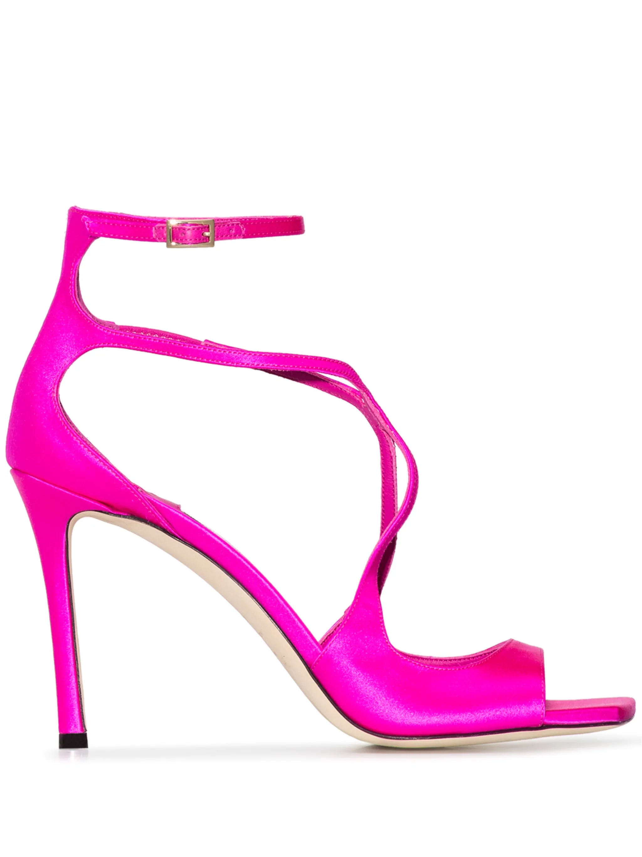 Azia 95mm satin sandals