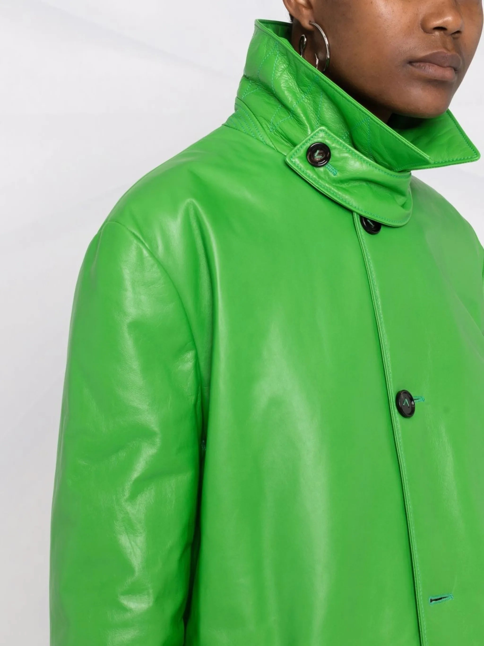 single-breasted belted coat
