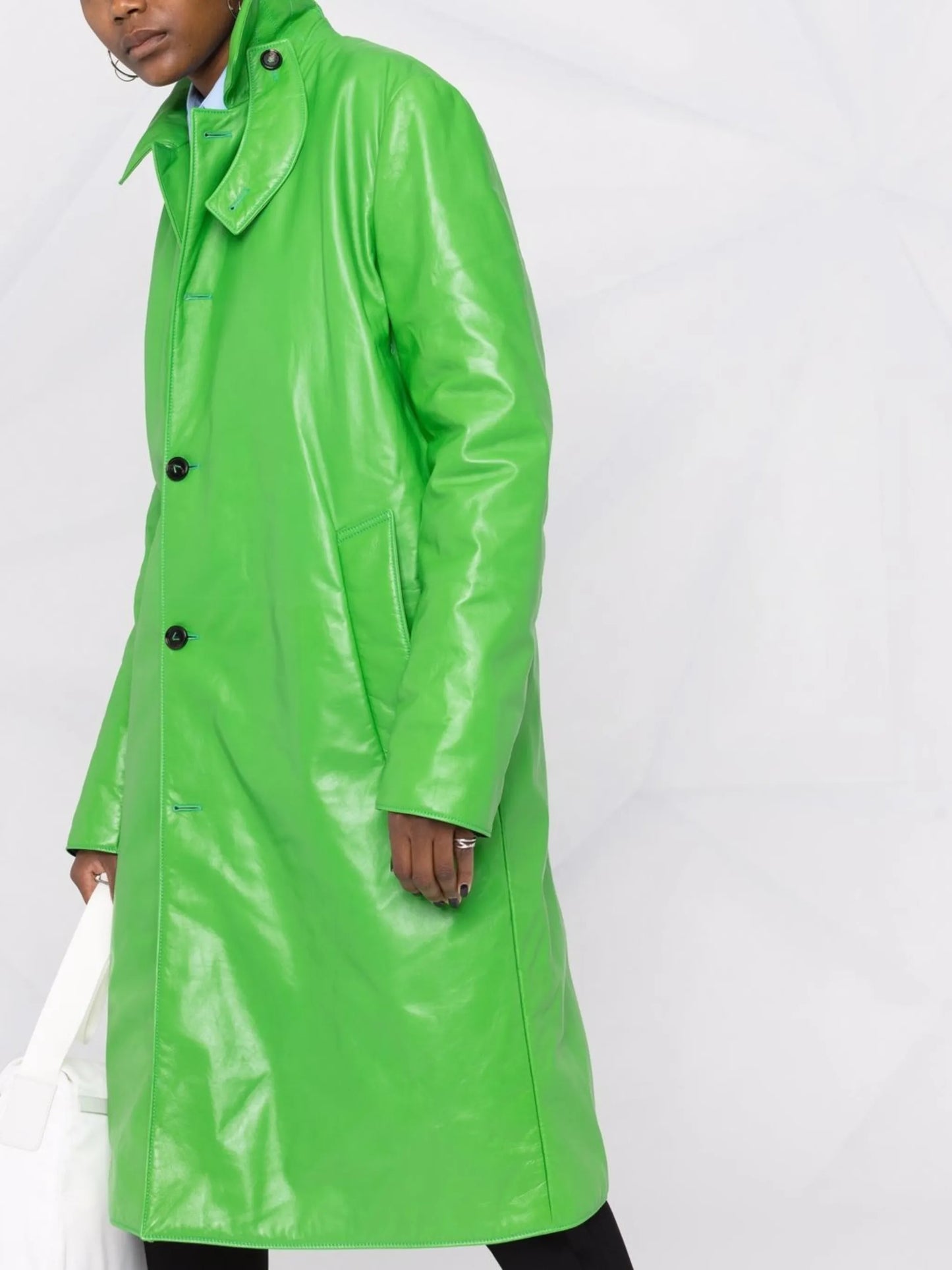 single-breasted belted coat