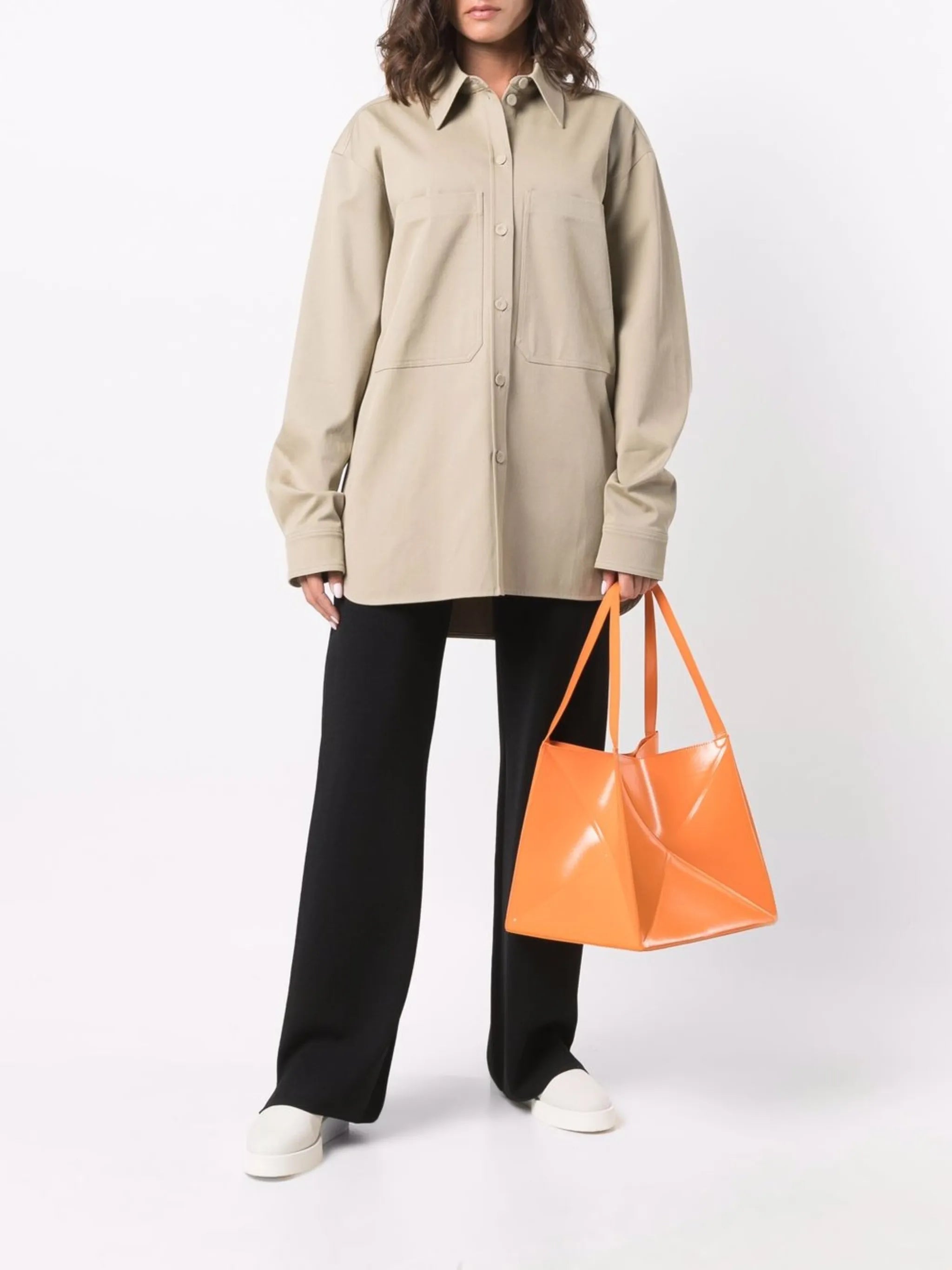 vegan leather tote bag