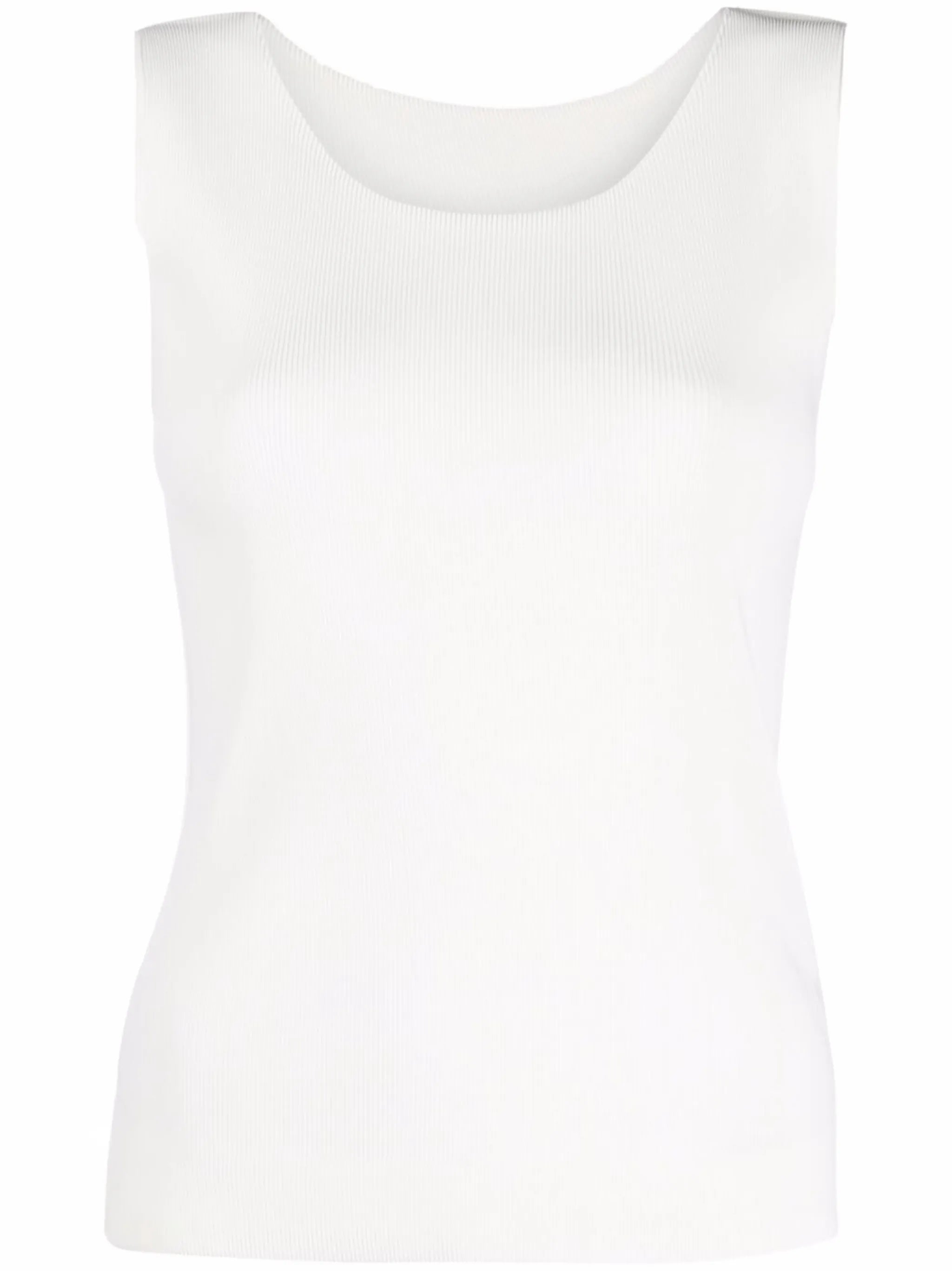 ribbed sleeveless vest